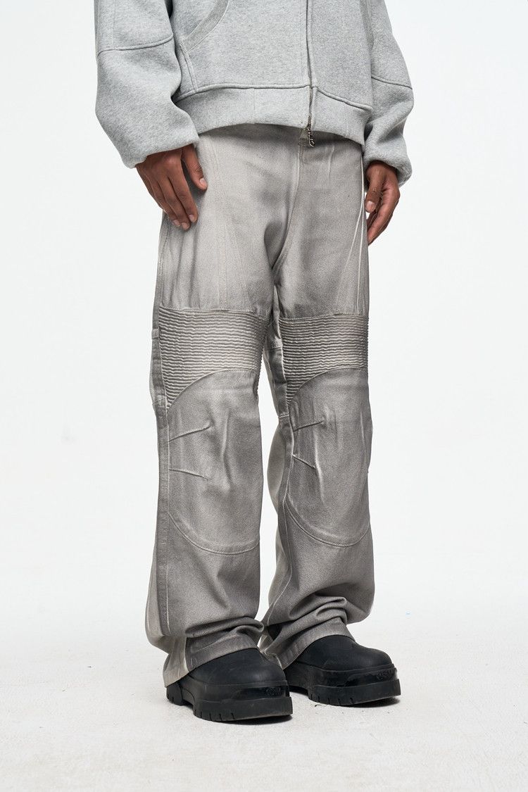 Japanese Brand Dirty Dyed Distressed Baggy Jeans Size US 32 / EU 48 - 2 Thumbnail