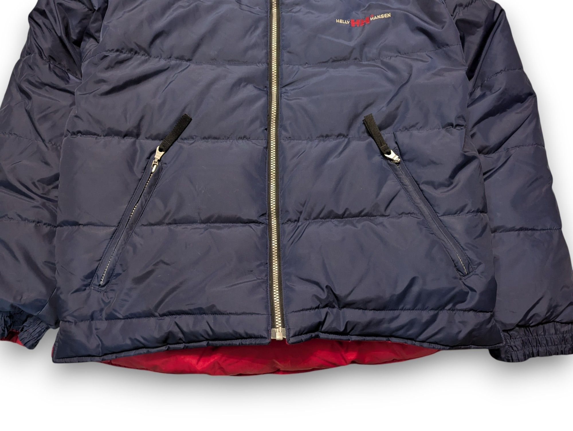 Helly Hansen Reversible Down Puffer Jacket Navy Red Men's M
