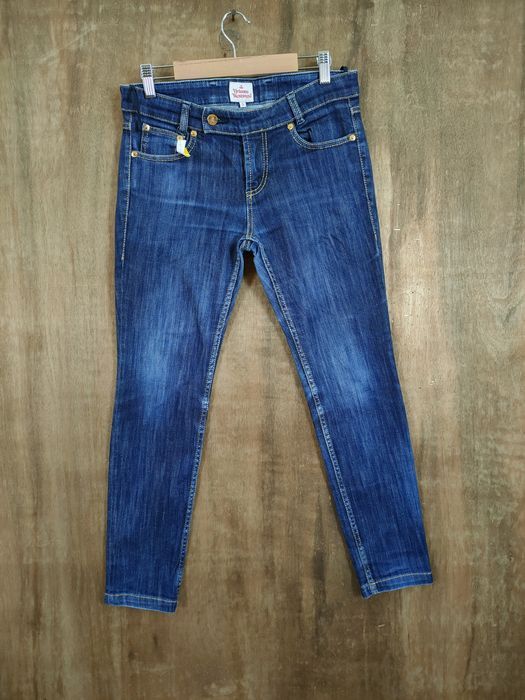 Vivienne Westwood Vivienne Westwood blue distressed denim pants #46-902DLL Size 29" - 3 Thumbnail