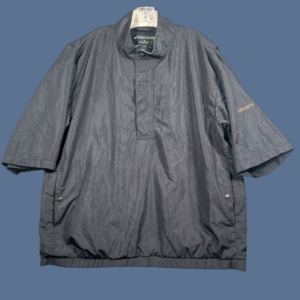 Footjoy FootJoy Golf Jacket Windbreaker Half Zip 1/2 Sleeve Black XL Men Size US XL / EU 56 / 4 - 1 Thumbnail