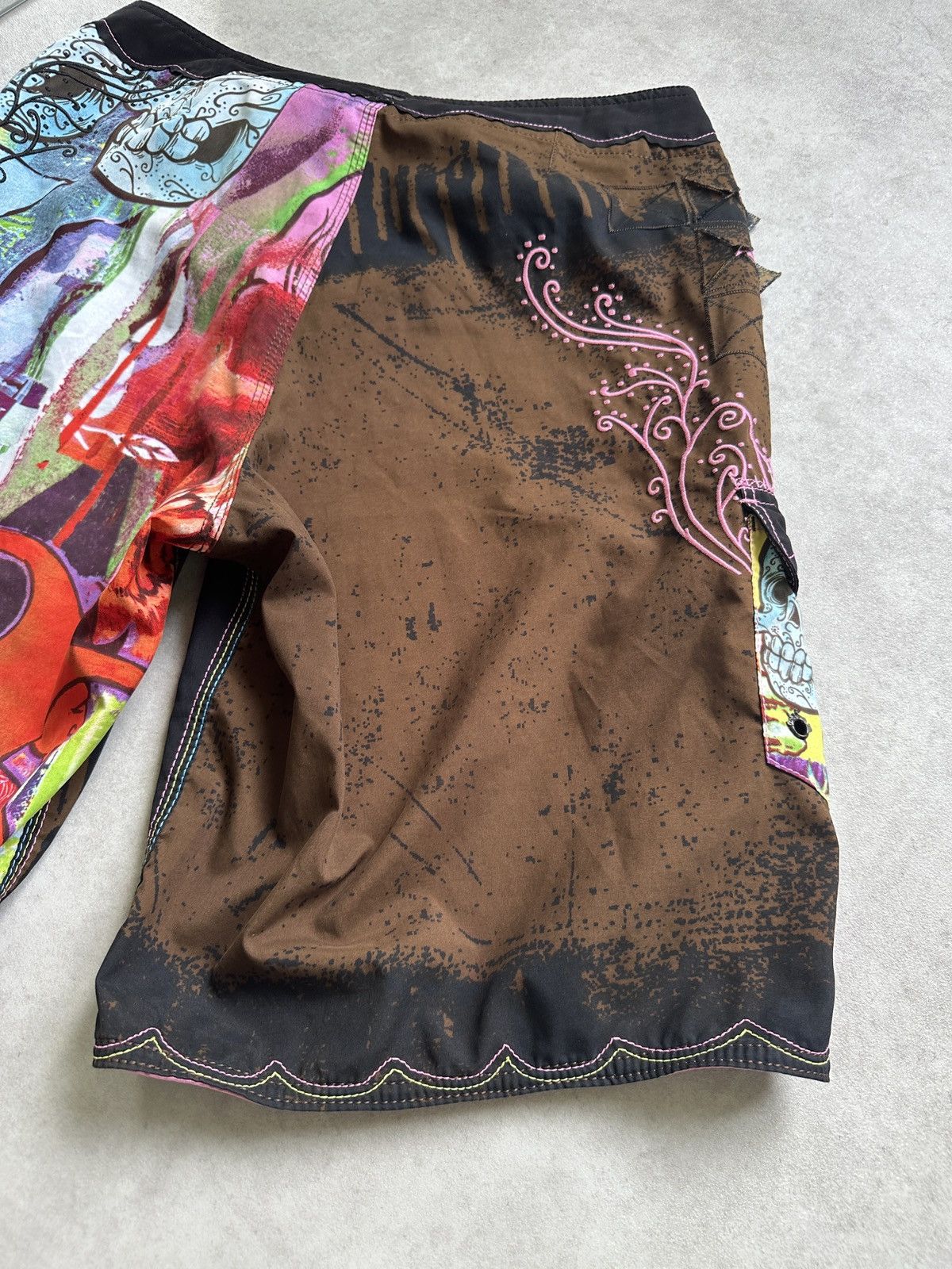 Quiksilver Quiksilver surfing skate shorts acid crazy print and details Size US 30 / EU 46 - 10 Thumbnail