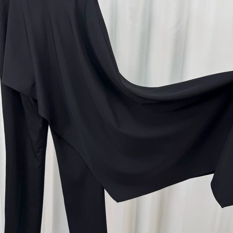 Alexander McQueen Alexander Mcqueen Show black irregular skirt casual trouse Size 26" / US 2 / IT 38 - 5 Thumbnail