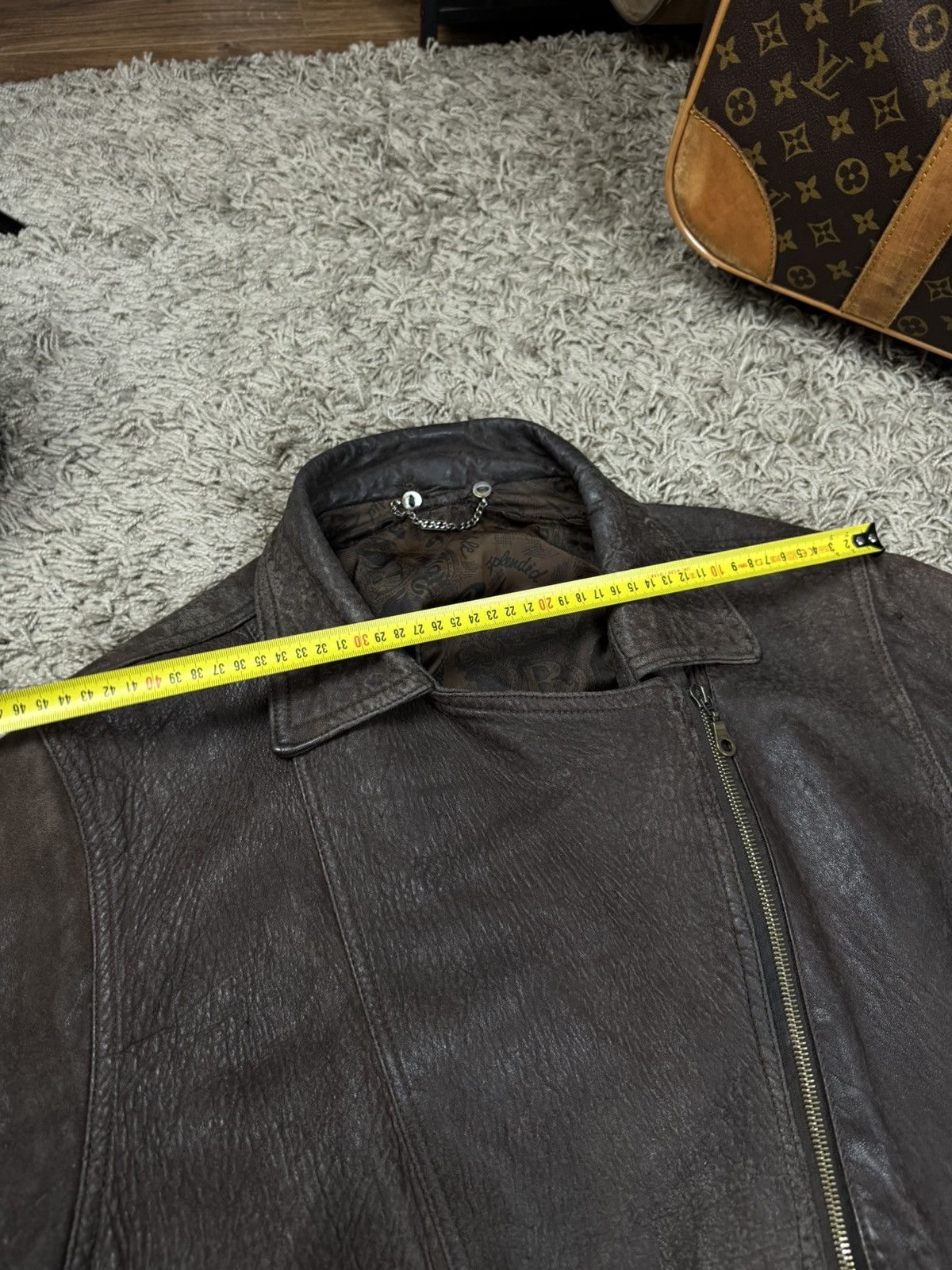 Vintage Vintage leather bomber jacket 90s original retro casual item Size US M / EU 48-50 / 2 - 7 Thumbnail