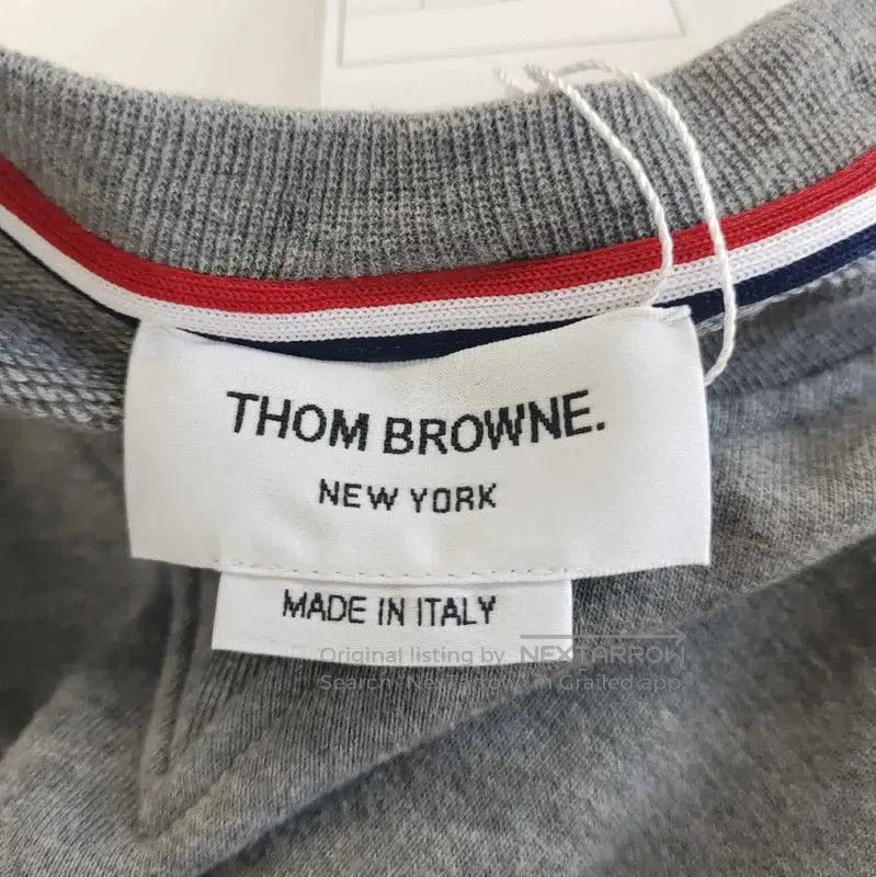 Thom Browne Thom Browne Gray Cotton Women's T-Shirt . Size L / US 10 / IT 46 - 3 Thumbnail