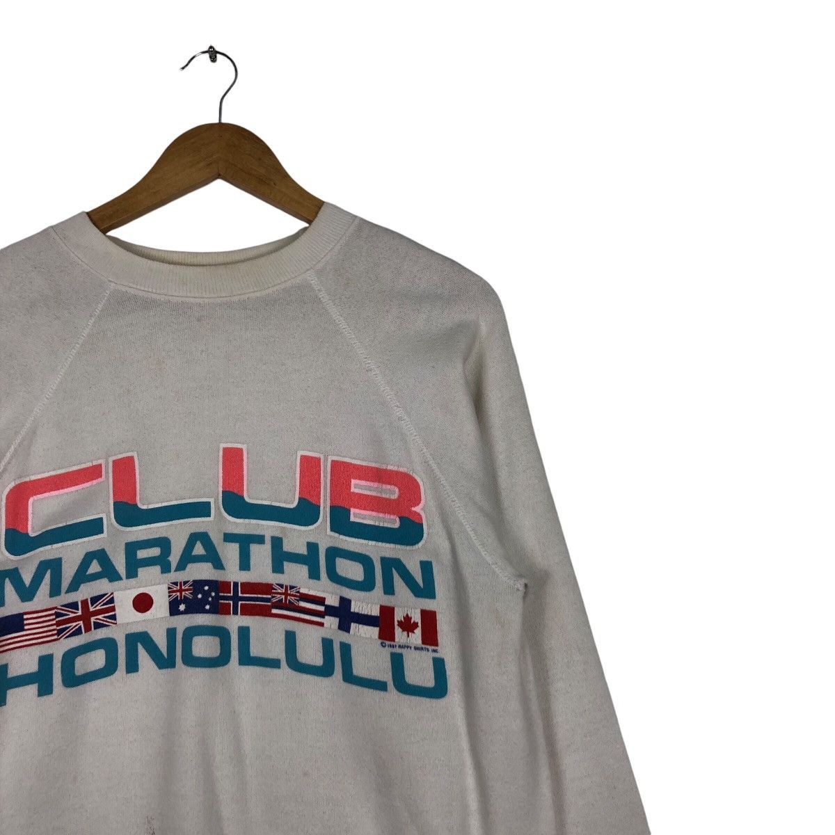 Hanes × Japanese Brand × Vintage Vintage Hanes Club Marathon Running Sweatshirt Medium #A1 Size US M / EU 48-50 / 2 - 5 Thumbnail
