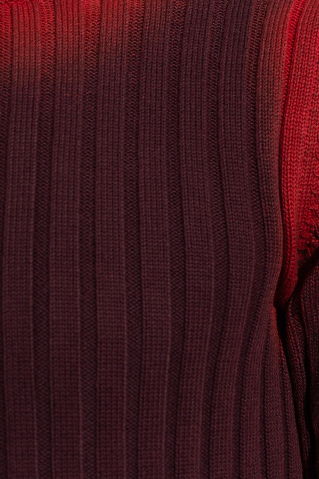 Salvatore Ferragamo o1s1rm1224 Tie-Dyed Crewneck Knitted Jumper in Bordeaux Size US L / EU 52-54 / 3 - 5 Thumbnail