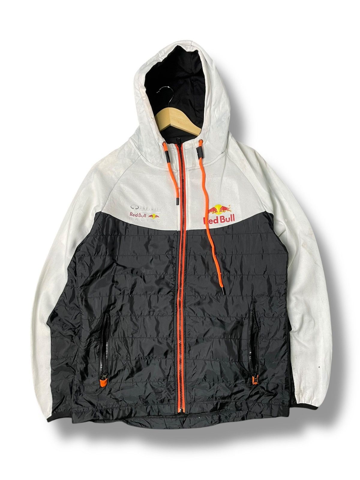 Japanese Brand × Red Bull × Vintage RED BULL Brand Hooded Zipper Jacket (79) Size US XL / EU 56 / 4 - 1 Thumbnail