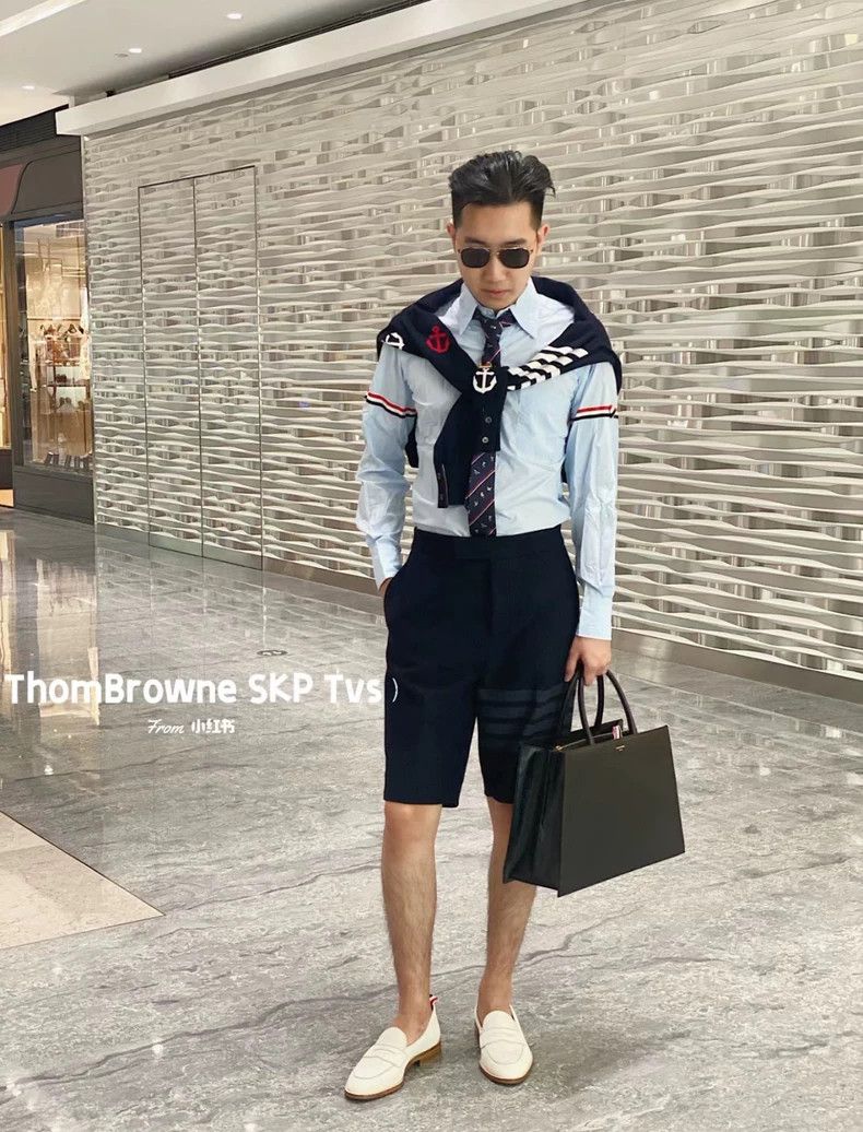 Thom Browne Thom BrowneClassic double-sleeved shirt 2503-Nextarrow Size US M / EU 48-50 / 2 - 8 Thumbnail