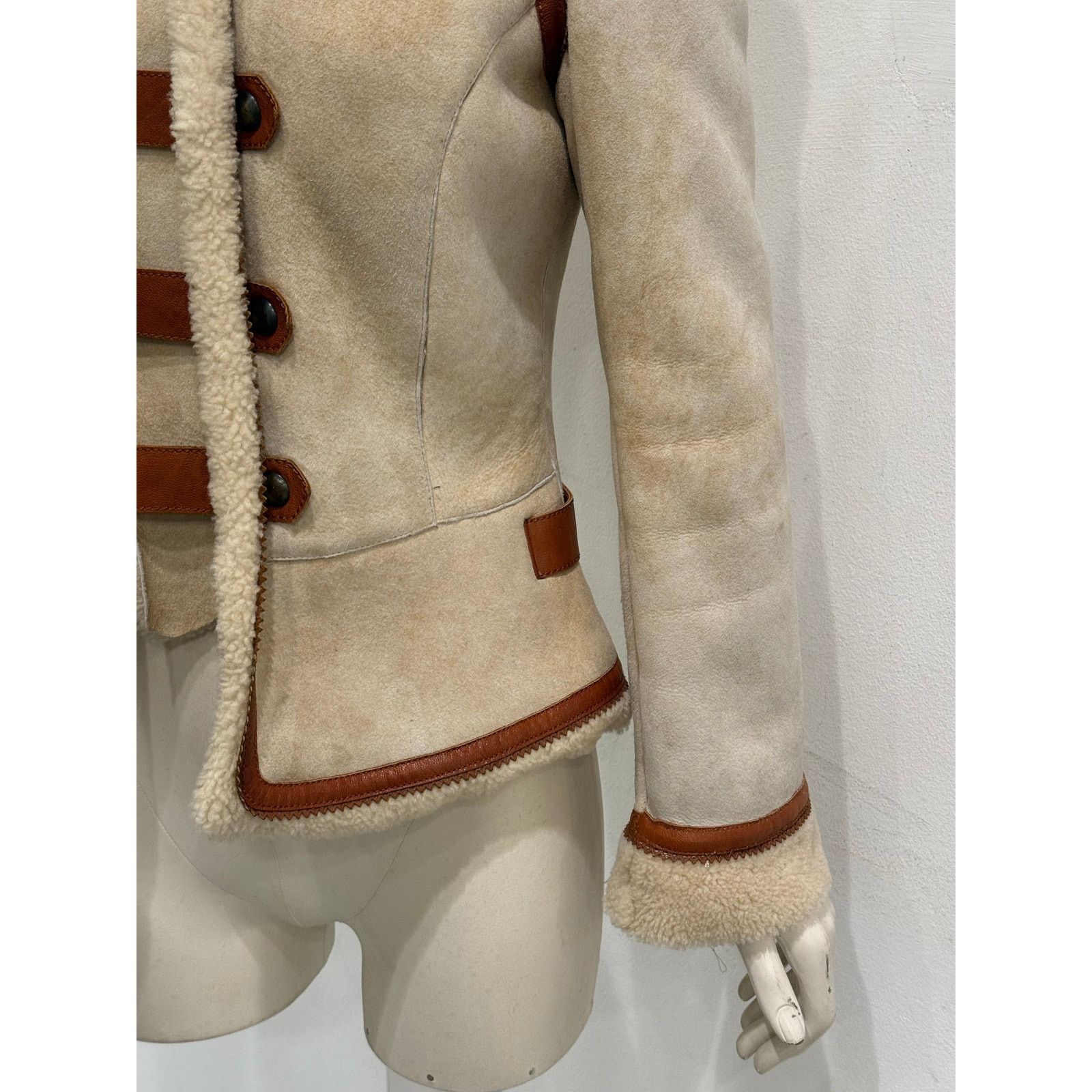 Roberto Cavalli Roberto Cavalli shearling jacket with contrast leather Size M / US 6-8 / IT 42-44 - 7 Thumbnail