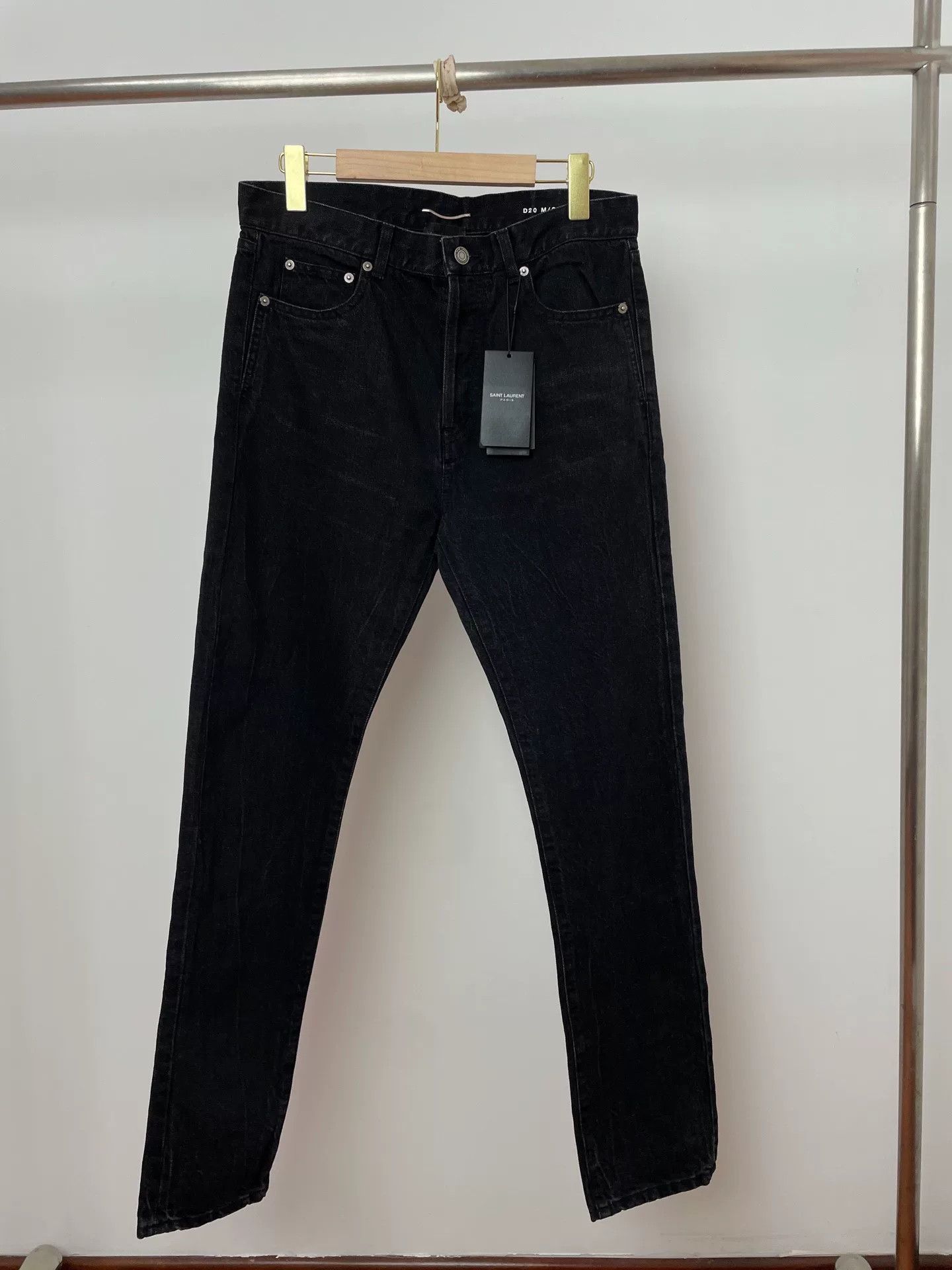 Saint Laurent Paris Saint Laurent D20 Black Classic Jeans Size US 31 - 1 Thumbnail