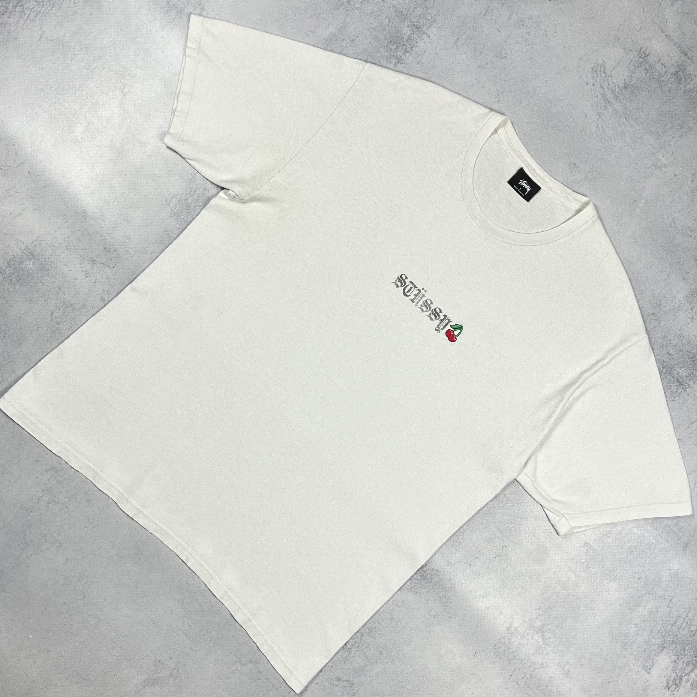 Stussy Vintage Stussy Cherry Big Logo Y2K T Shirt 00’s Size US L / EU 52-54 / 3 - 1 Thumbnail
