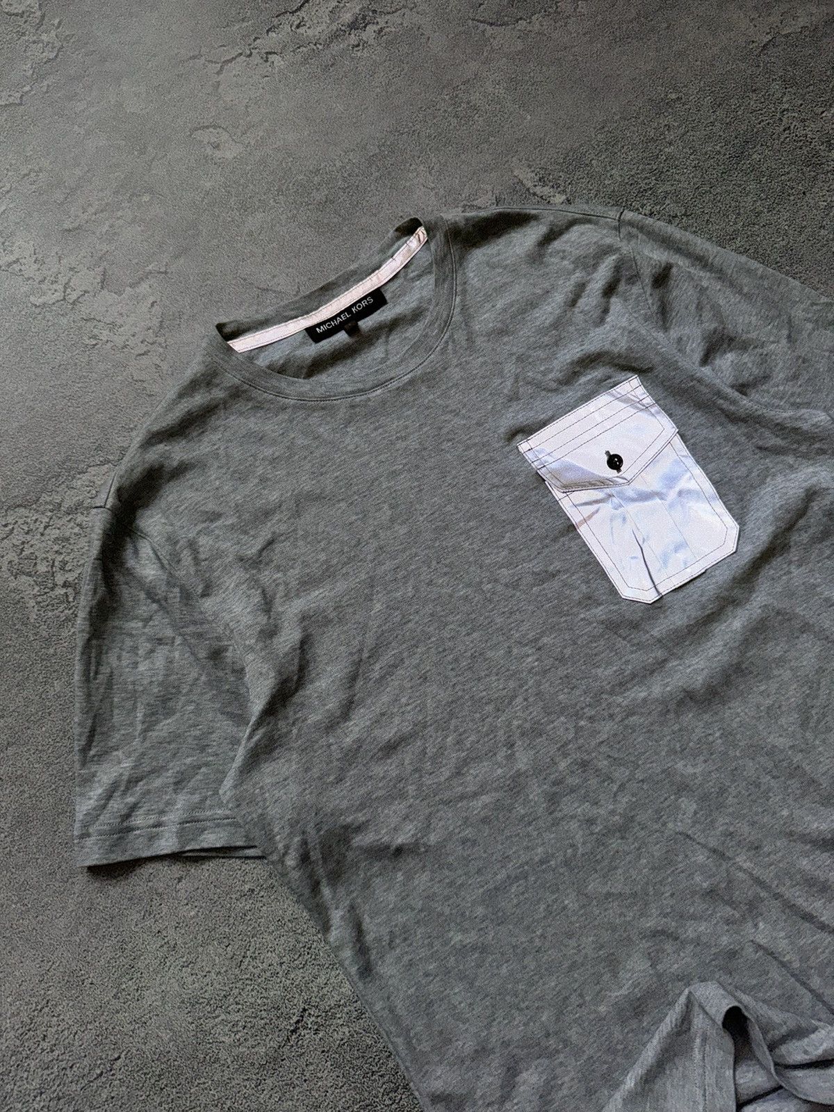 Designer × Michael Kors Michael Kors S tee T-shirt polo jersey basic gray structural Size US S / EU 44-46 / 1 - 2 Thumbnail