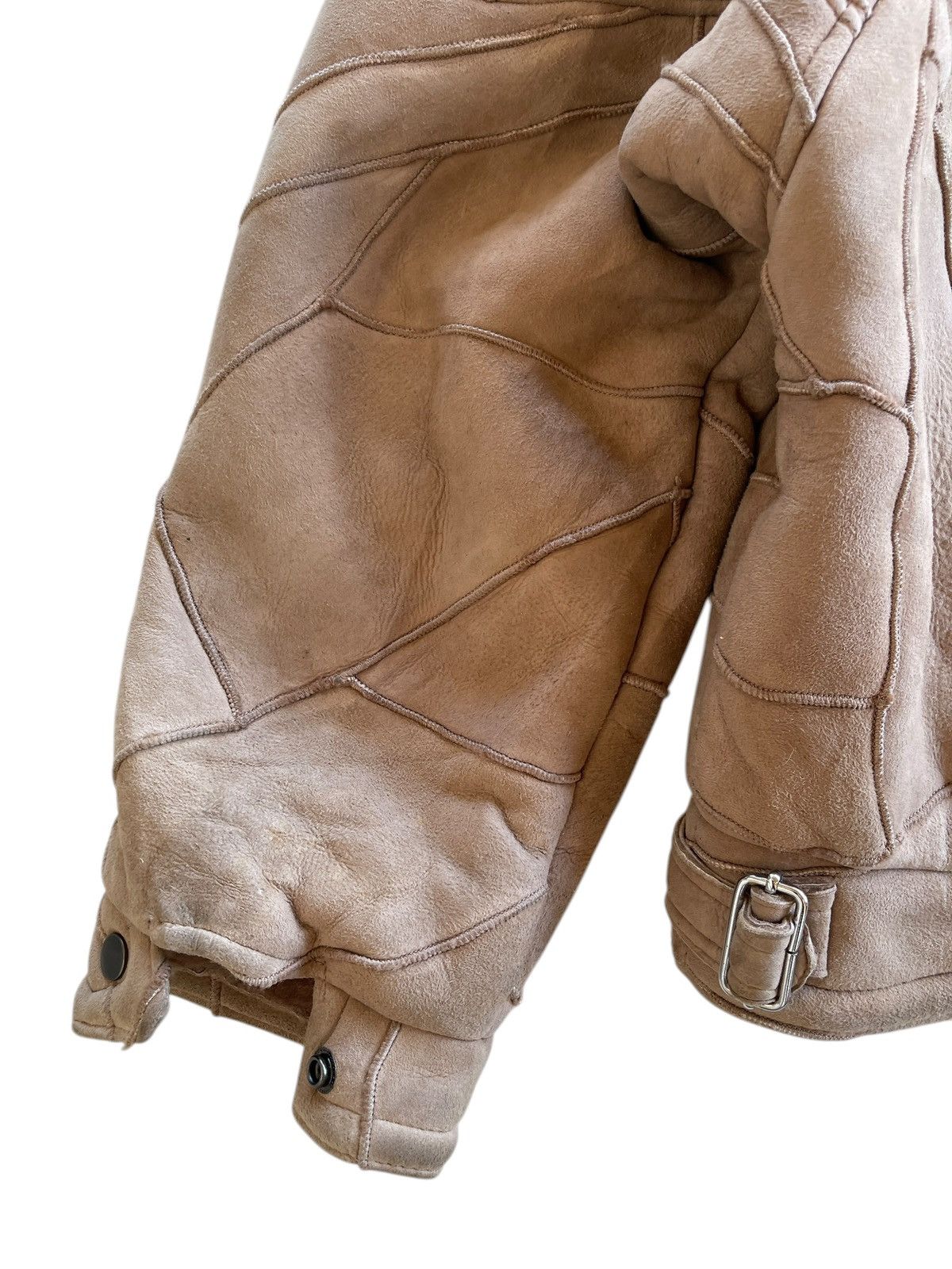 Vintage Patchwork Sheepskin Fur Cropped Jacket Size US M / EU 48-50 / 2 - 19 Thumbnail