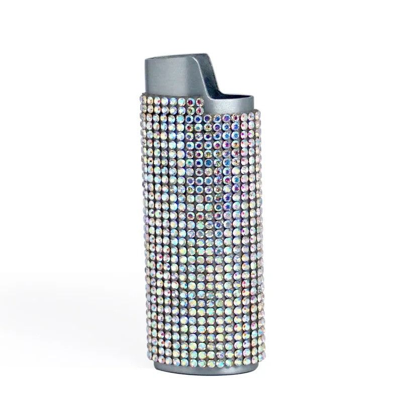 Other Silver Rhinestone Crystal Lighter Case Size ONE SIZE - 2 Thumbnail
