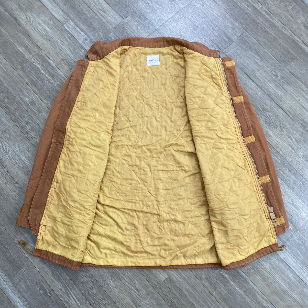 Japanese Brand Vintage Kearney House Quilted Work Jacket Canvas Rust Brown Size US L / EU 52-54 / 3 - 13 Thumbnail