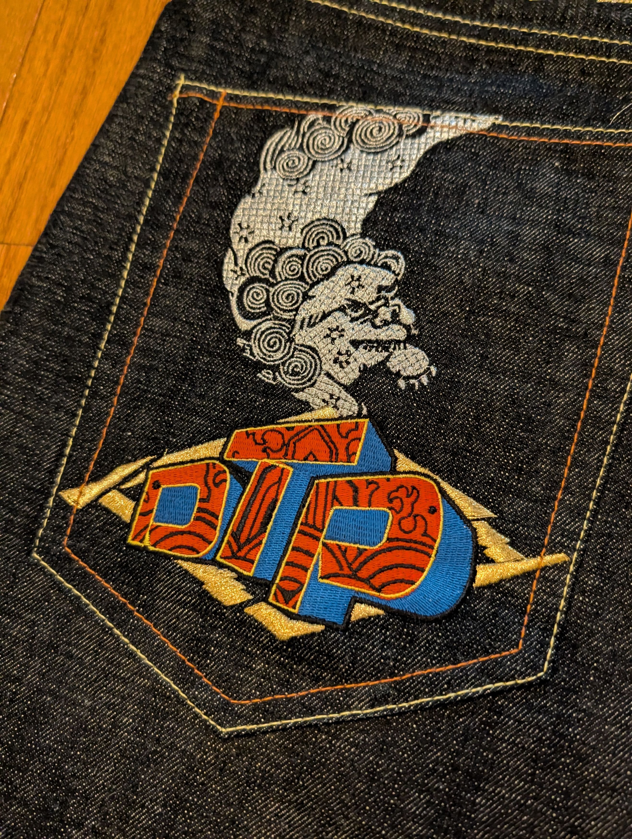 Vintage The Year of DTP Disturbing Tha Baggy Hip Hop Denim Jeans Size US 38 / EU 54 - 3 Thumbnail