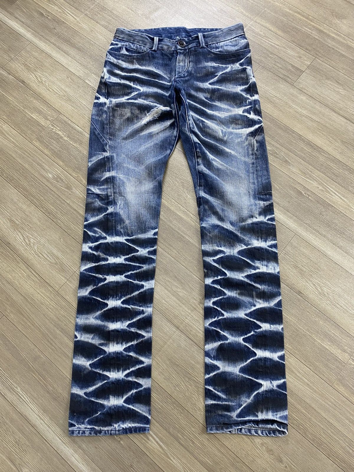 BUFFALO BOBS Buffalo Bobs Johnny Wolf Distressed Clawmark Mudmax Jeans Size US 32 / EU 48 - 1 Thumbnail