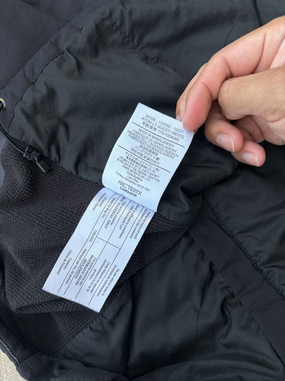 Arc'teryx Arc’teryx Atom LT ‘Black’ Size US M / EU 48-50 / 2 - 24 Thumbnail