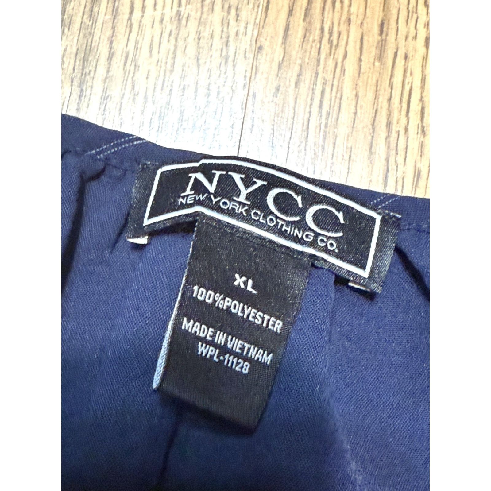 Vintage New York & Company Blouse Womens XL Blue White Striped V-Neck 3/4 Sleeve Casual Shirt Size XL / US 12-14 / IT 48-50 - 5 Thumbnail