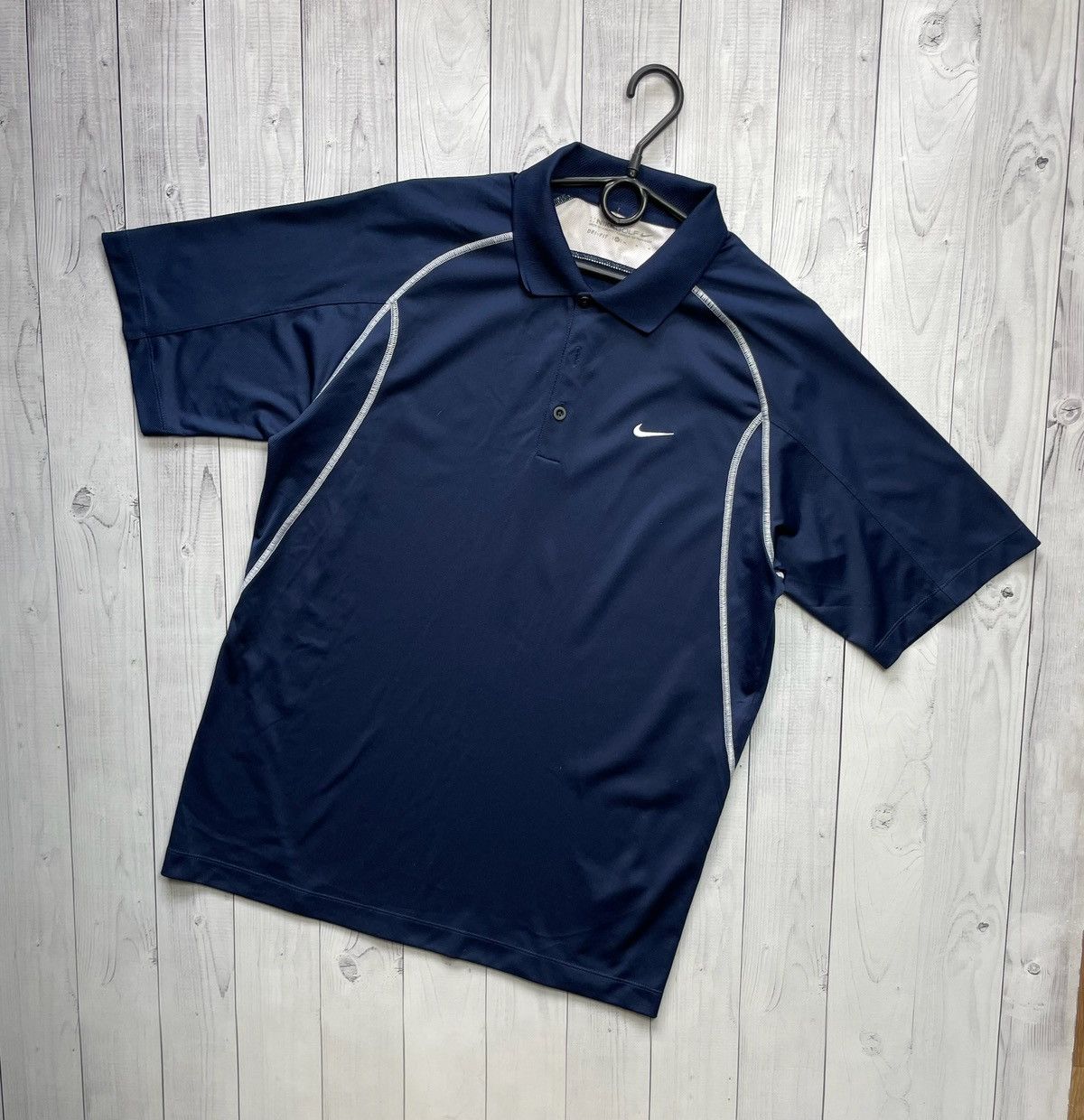 Nike × Vintage Vintage Nike polo golf size M logo line Size US M / EU 48-50 / 2 - 1 Thumbnail