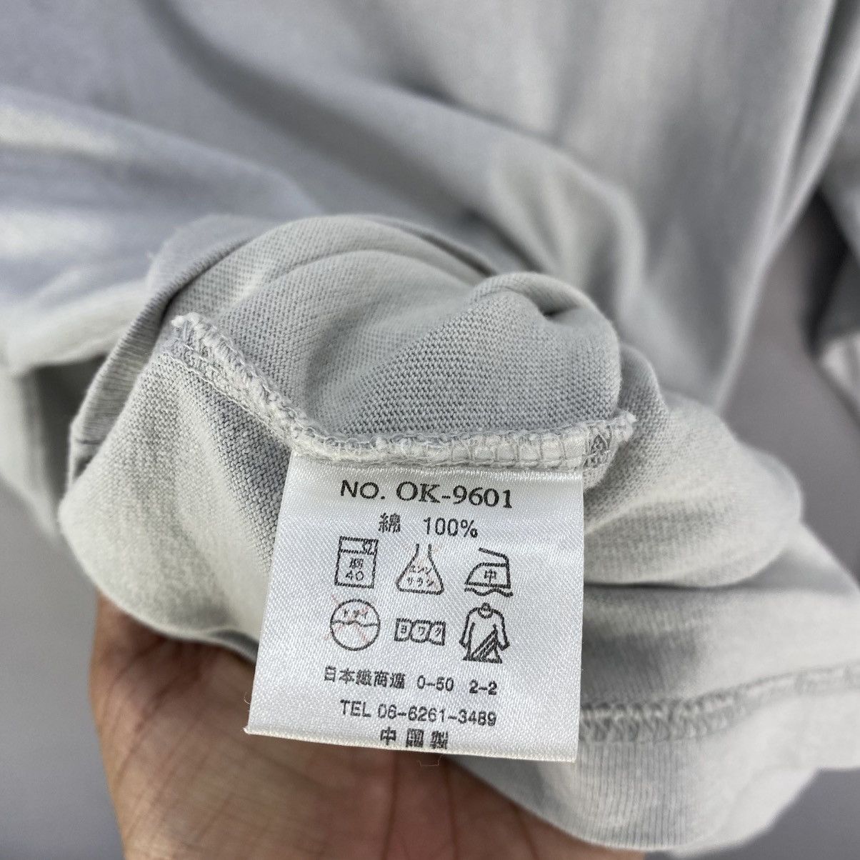 Japanese Brand OshKosh Basic Long Sleeve Tee Light Grey Vintage Fit Size US S / EU 44-46 / 1 - 9 Thumbnail
