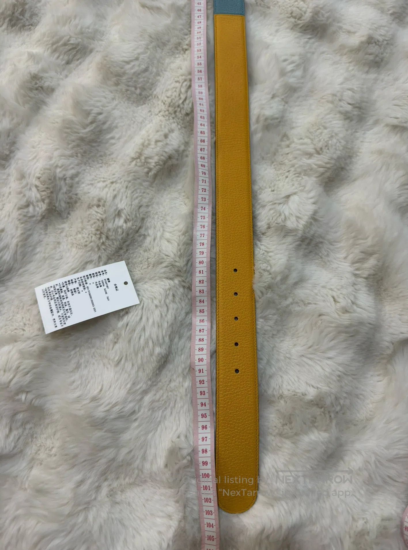 Gucci Guicci size 85 Gold buckle color-blocked waist belt| Size ONE SIZE - 9 Thumbnail