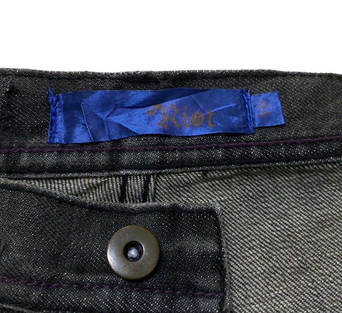 If Six Was Nine Very Rare Design Vintage Japanese Brand Riot Jeans 2000s Size US 33 - 7 Thumbnail