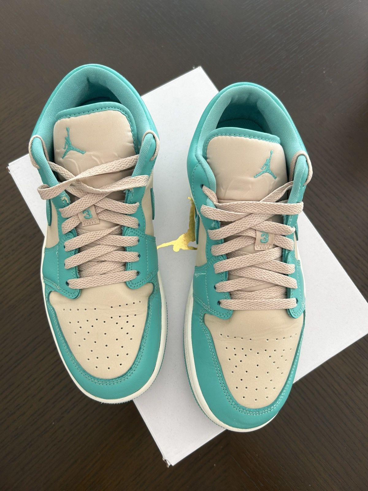 Jordan Brand × Nike JORDAN 1 LOW TROPICAL TEAL Size US 8.5 / EU 41-42 - 3 Thumbnail