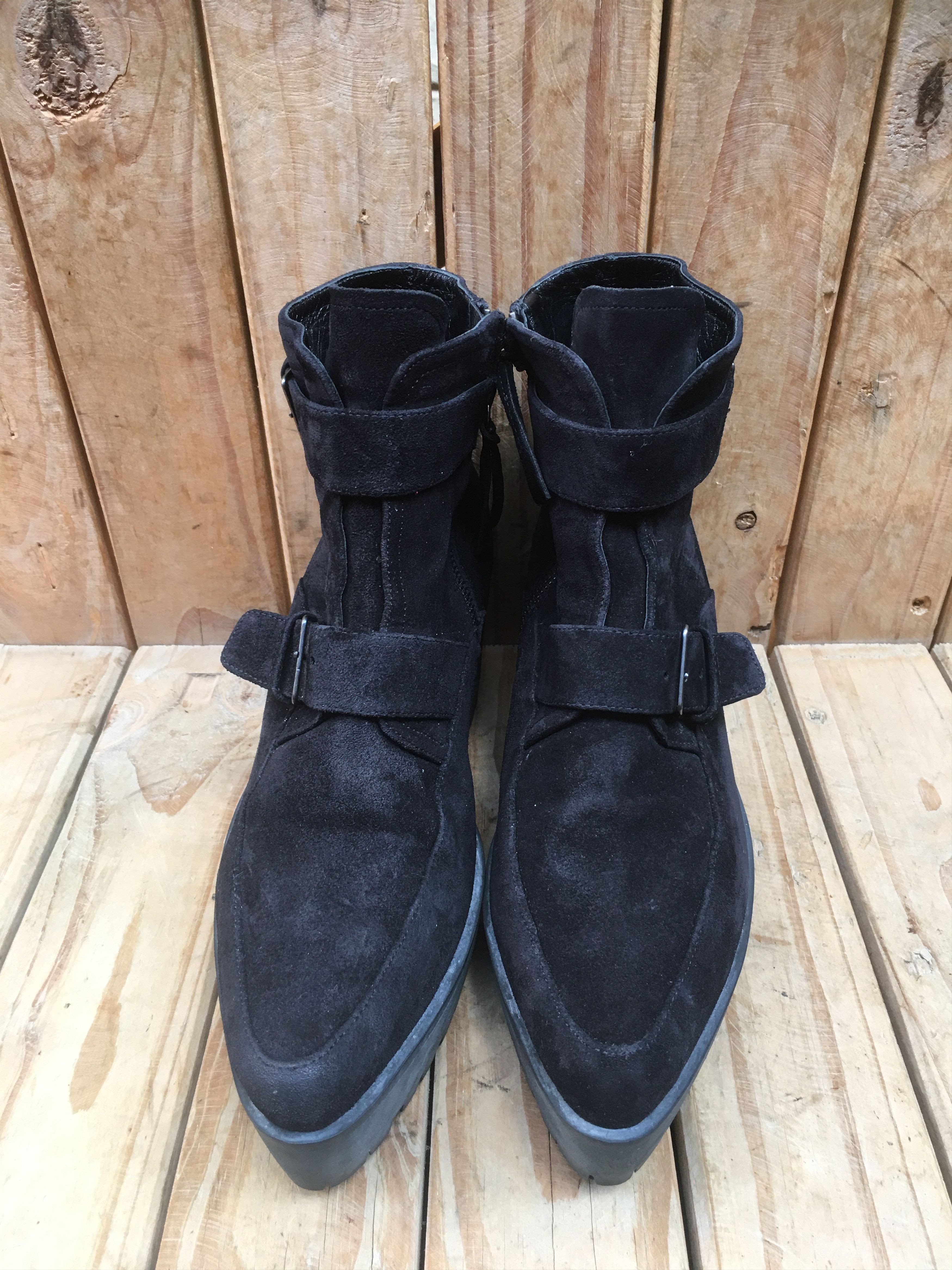 Miu Miu Miu miu heeled suede buckled boots Size US 7 / IT 37 - 8 Thumbnail