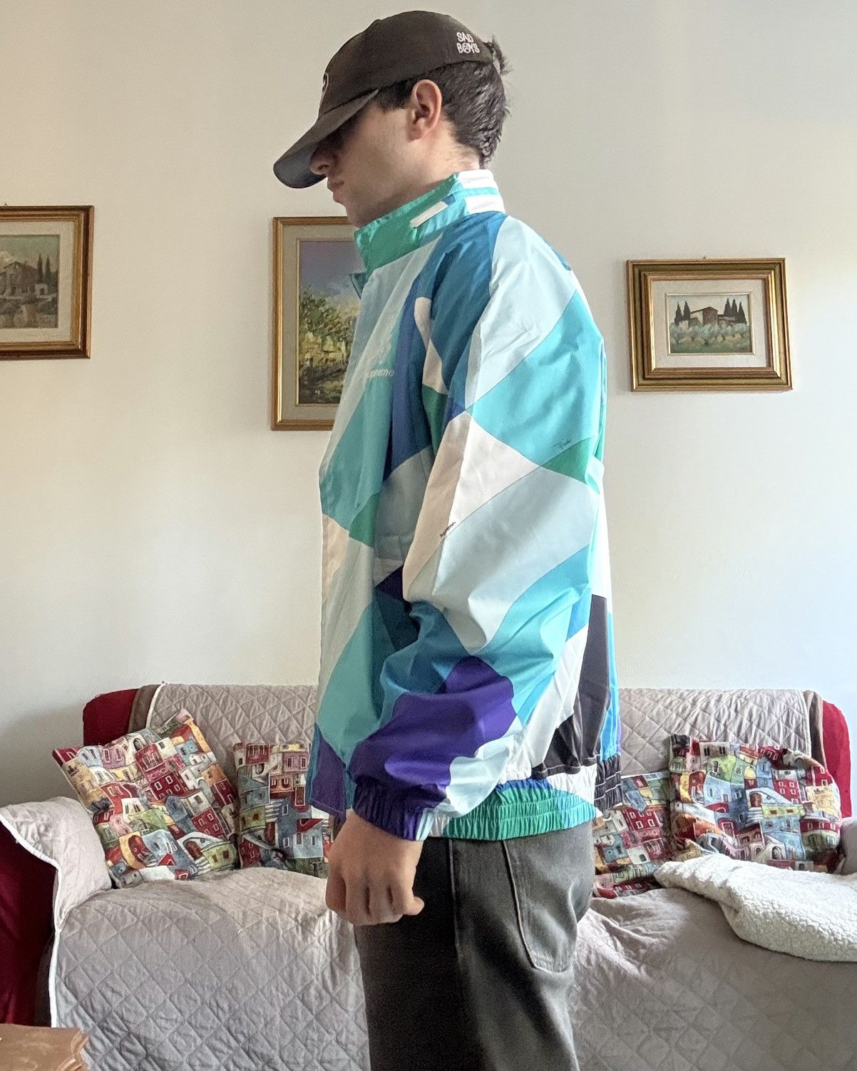 Supreme 🌀 Supreme x Emilio Pucci 2021 Windbreaker – Blue (Size M) 🔥 Size US M / EU 48-50 / 2 - 8 Thumbnail