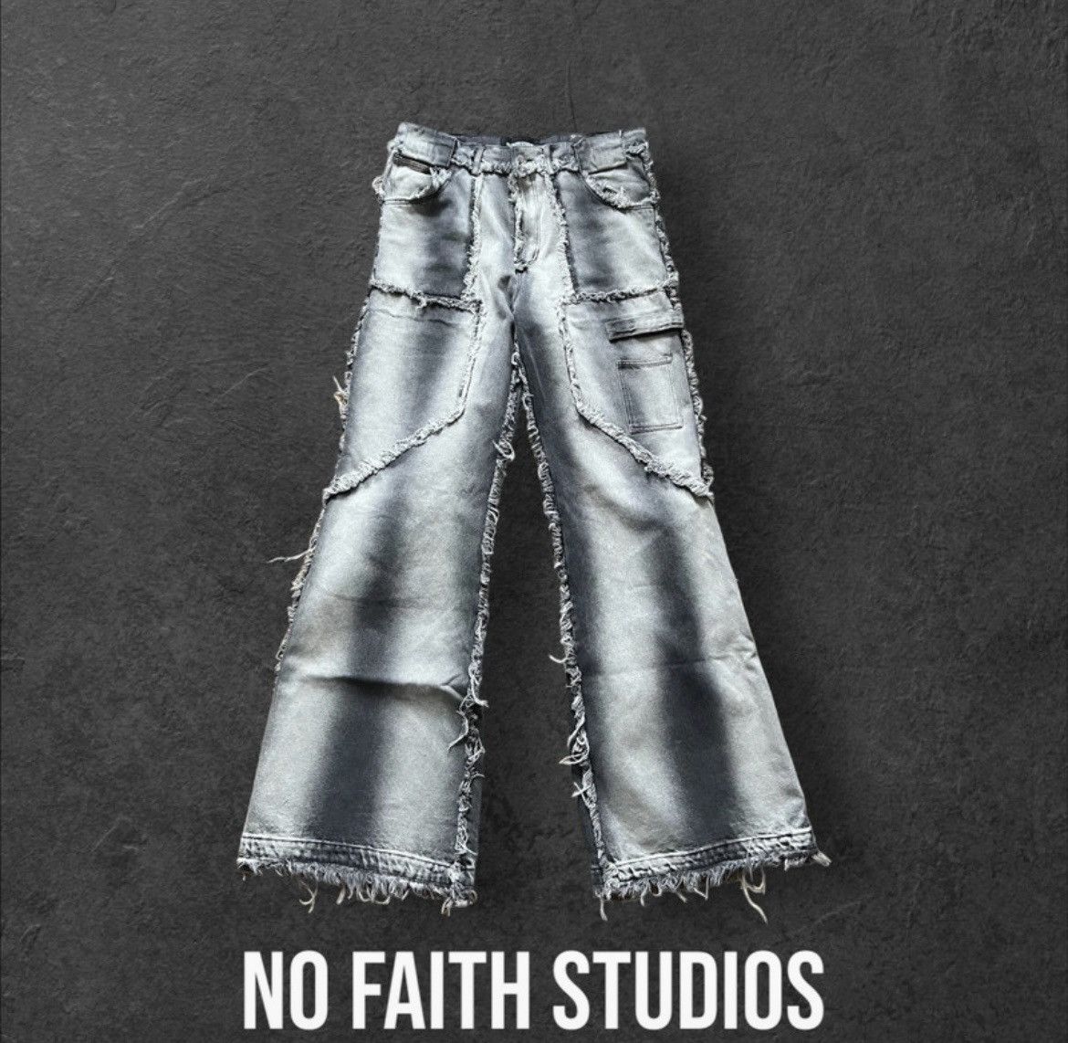 No Faith Studios FLARED DENIM 004 PAINTER | Grailed