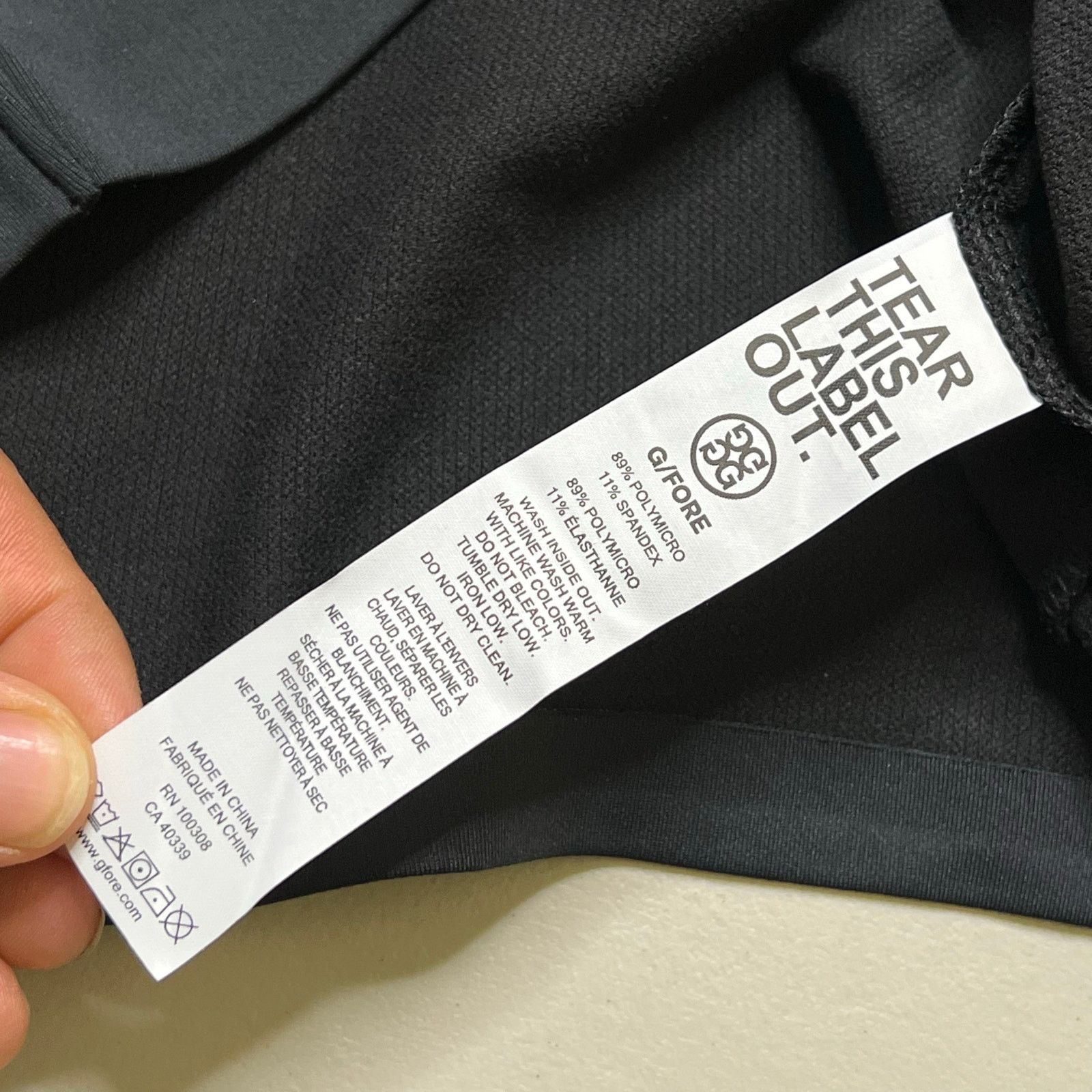 G/FORE G/FORE Quarter Zip Pullover Onyx Black S Golf Performance T Size US S / EU 44-46 / 1 - 4 Thumbnail