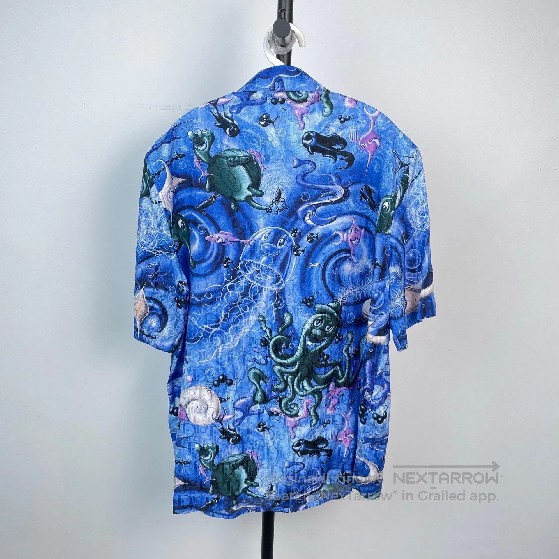 Dior Dior Underwater World Pattern Jacquard Short Sleeve Shirt| Size S / US 4 / IT 40 - 3 Thumbnail
