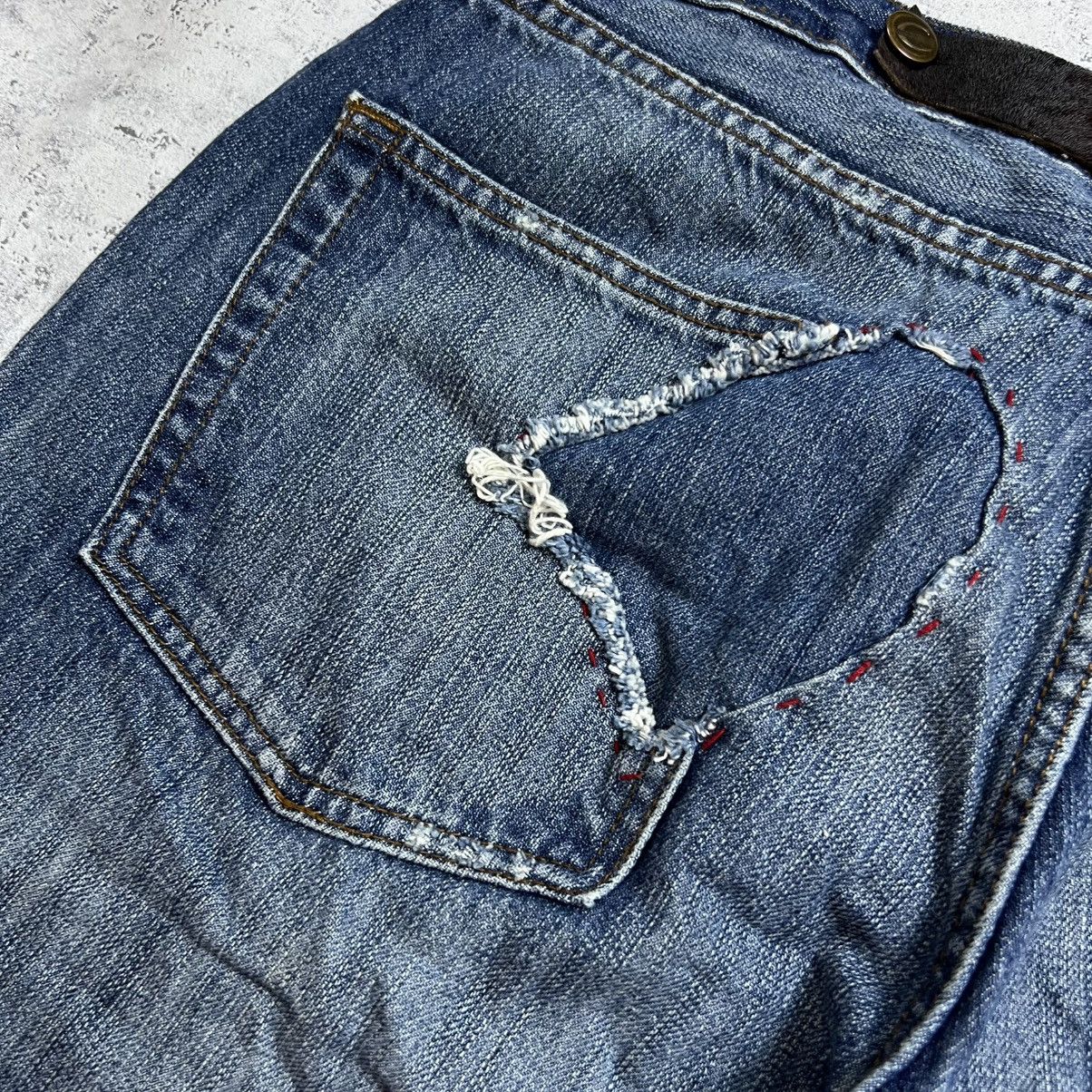 Just Cavalli 00s Just Cavalli Vintage Y2K Distressed Baggy Glamour Jeans Size US 32 / EU 48 - 13 Thumbnail