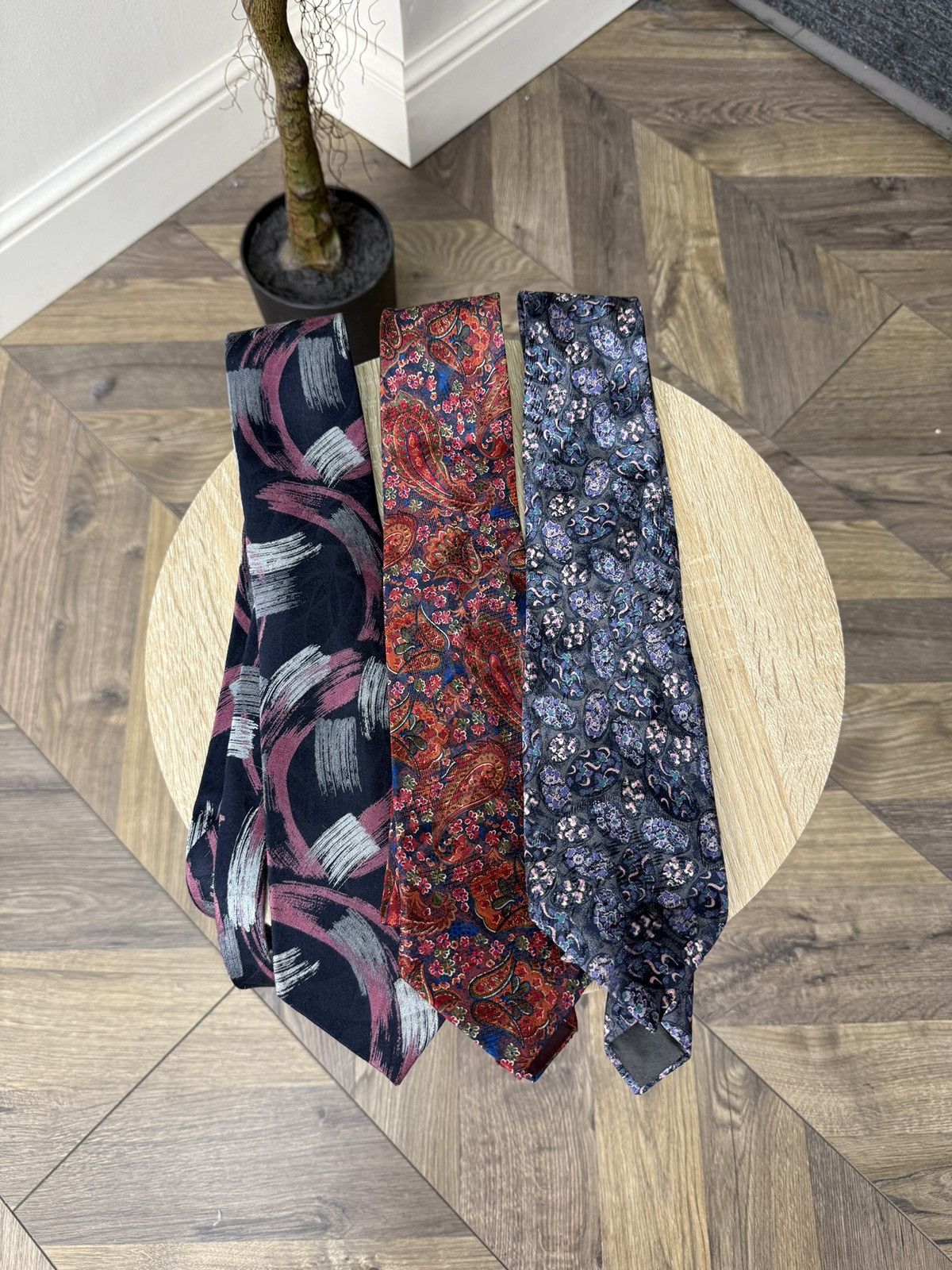 Lanvin Vintage Lanvin Paris Silk Tie Lot Set 3 Designer Floral Size ONE SIZE - 1 Thumbnail