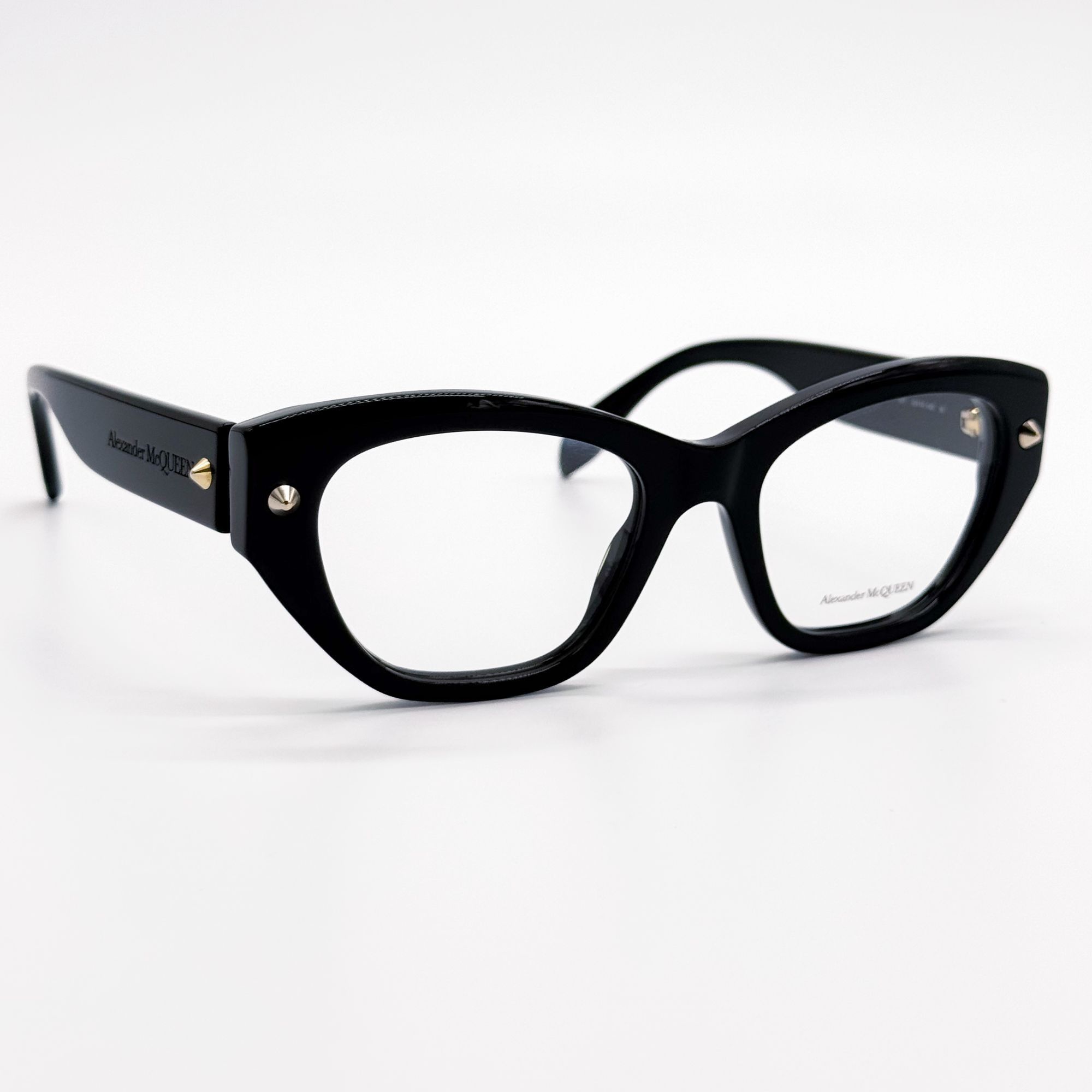 Alexander McQueen NEW ALEXANDER MCQUEEN EYEGLASSES AM0410O 001 CAT EYE BLACK W Size ONE SIZE - 4 Thumbnail