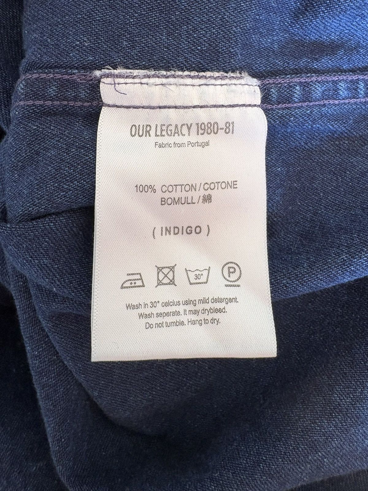 Our Legacy Our Legacy Indigo Patterned Shirt S/ 46 Size US S / EU 44-46 / 1 - 4 Thumbnail