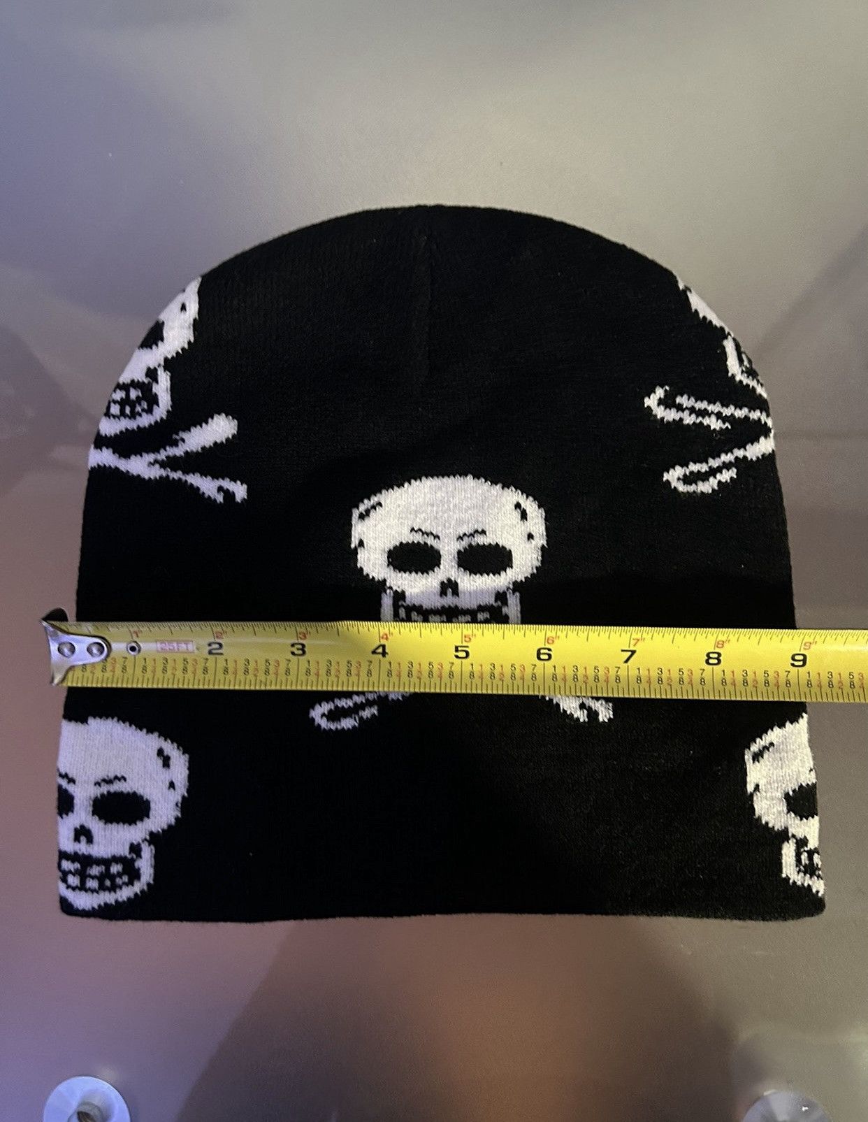 Japanese Brand × Vintage Y2K Skull Crossbone Beanie Size ONE SIZE - 6 Thumbnail
