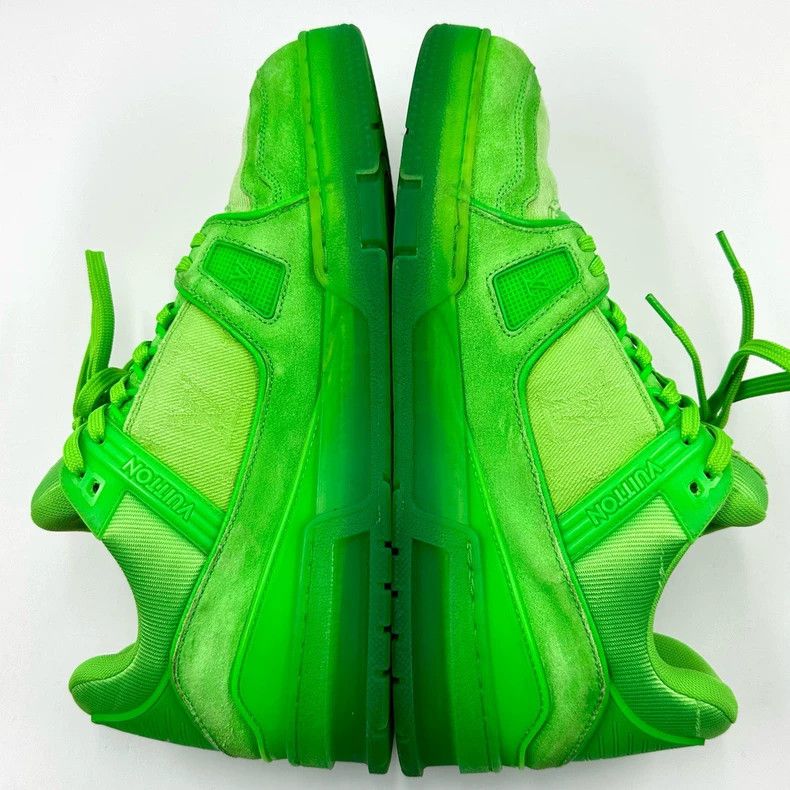 Louis Vuitton Louis Vuitton Trainer Jeans Fluorescent Green Board Shoes Size US 7 / EU 40 - 8 Thumbnail