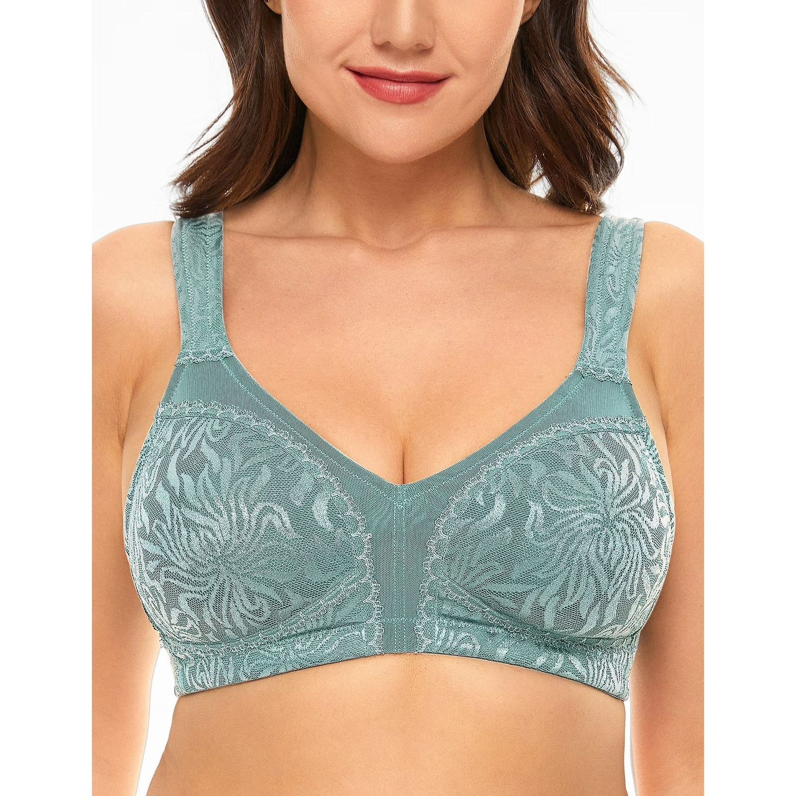 Other NWT WingsLove Full Coverage Wireless Minimizer Bra 42DD Size ONE SIZE - 1 Thumbnail