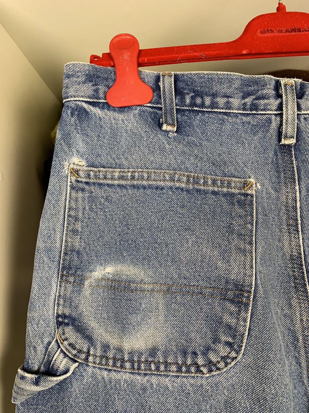 Carhartt × Vintage Vintage Carhartt Distressed Denim Thrashed Jeans Size US 32 / EU 48 - 4 Thumbnail