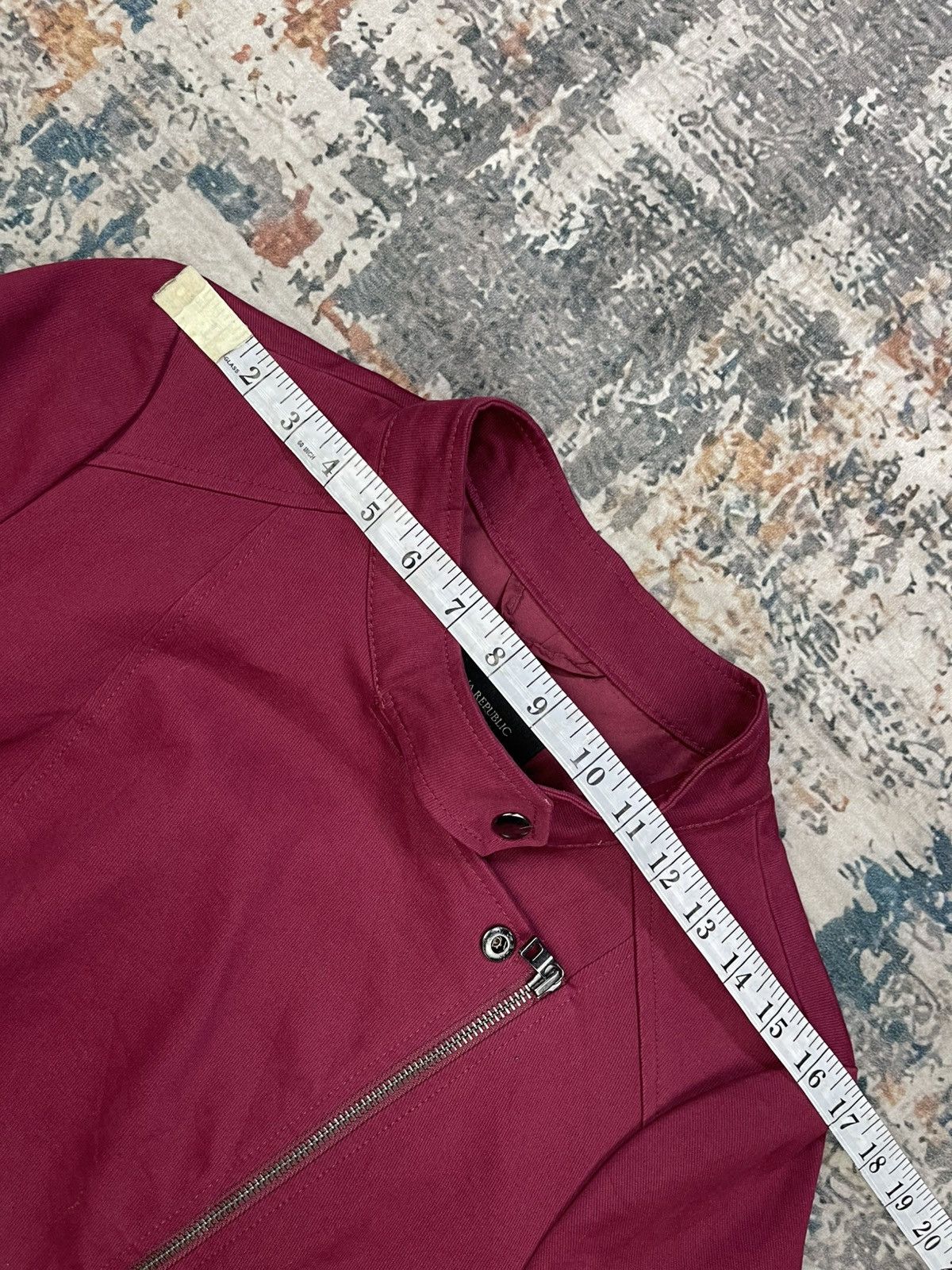 Banana Republic Banana Republic Red Garnet Factory Moto Jacket Size M / US 6-8 / IT 42-44 - 10 Thumbnail
