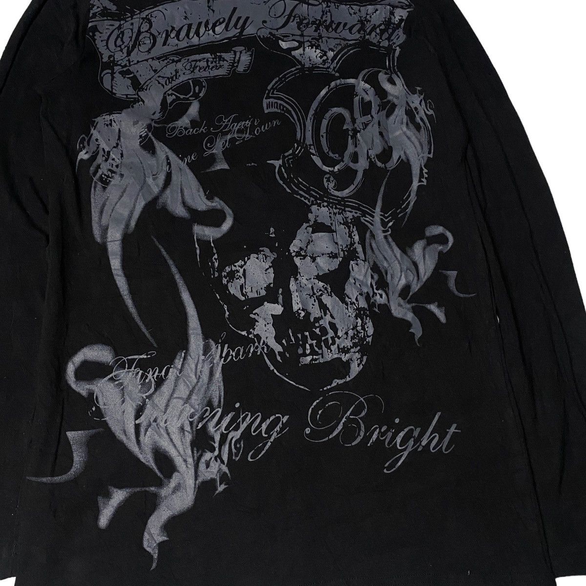 If Six Was Nine 2000's Primal Point Skull Poem Tattoo Longsleeve Size US S / EU 44-46 / 1 - 4 Thumbnail