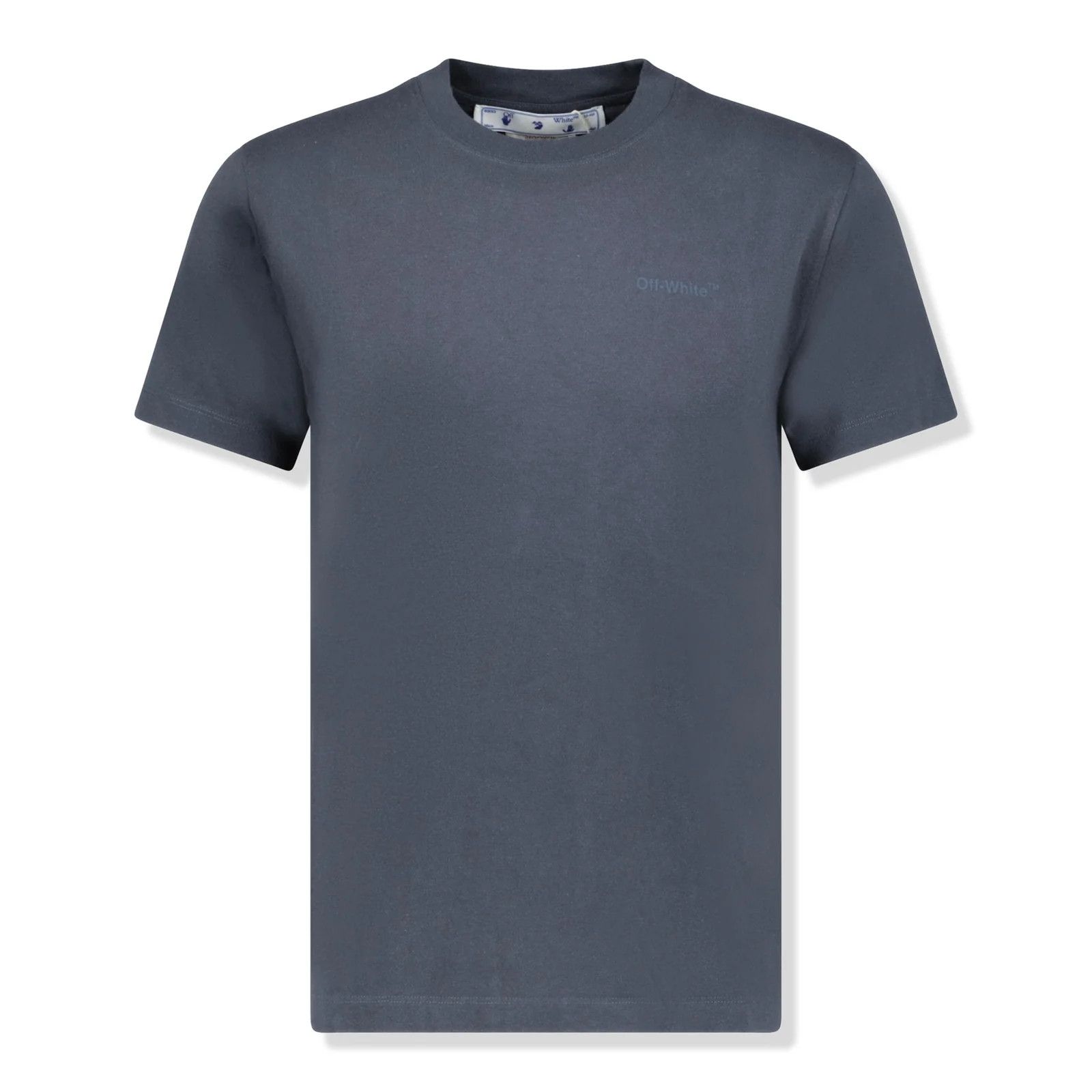 Off-White o1gr1nt0125 Diag Tab Slim S/S T-Shirt in Dark Grey Size US XS / EU 42 / 0 - 1 Thumbnail