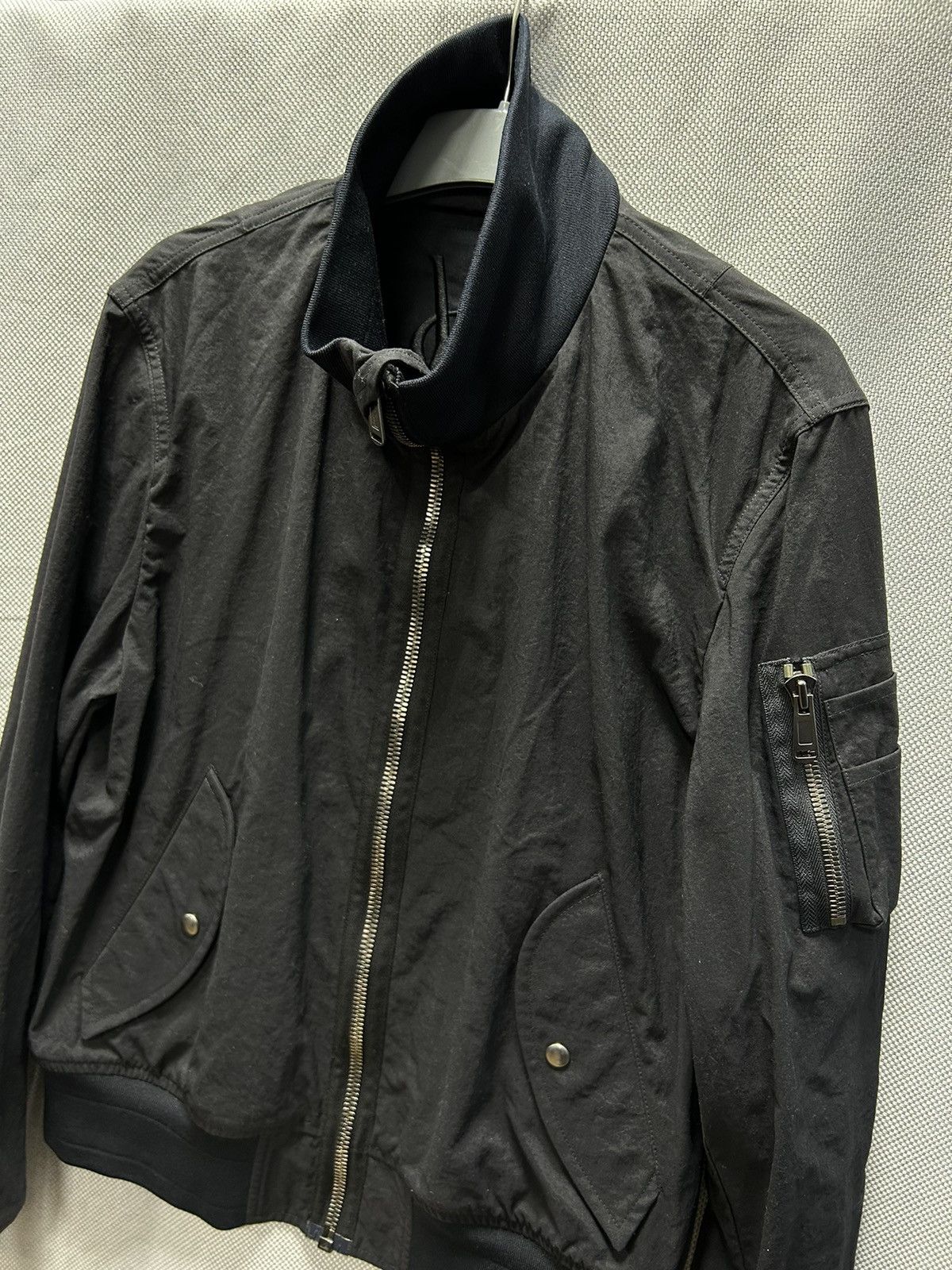 Saint Laurent Paris Vintage YSL Yves Saint Laurent Zip Nylon Bomber Jacket Size US M / EU 48-50 / 2 - 4 Thumbnail