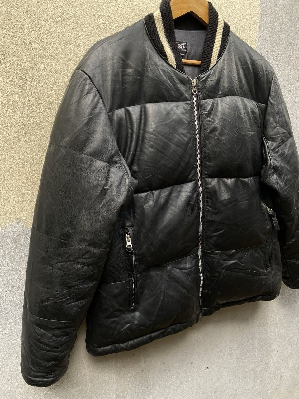 Other × Product Of New York DIGS NEW YORK PUFFY LEATHER BLACK BOMBER JACKETS Size US M / EU 48-50 / 2 - 4 Thumbnail