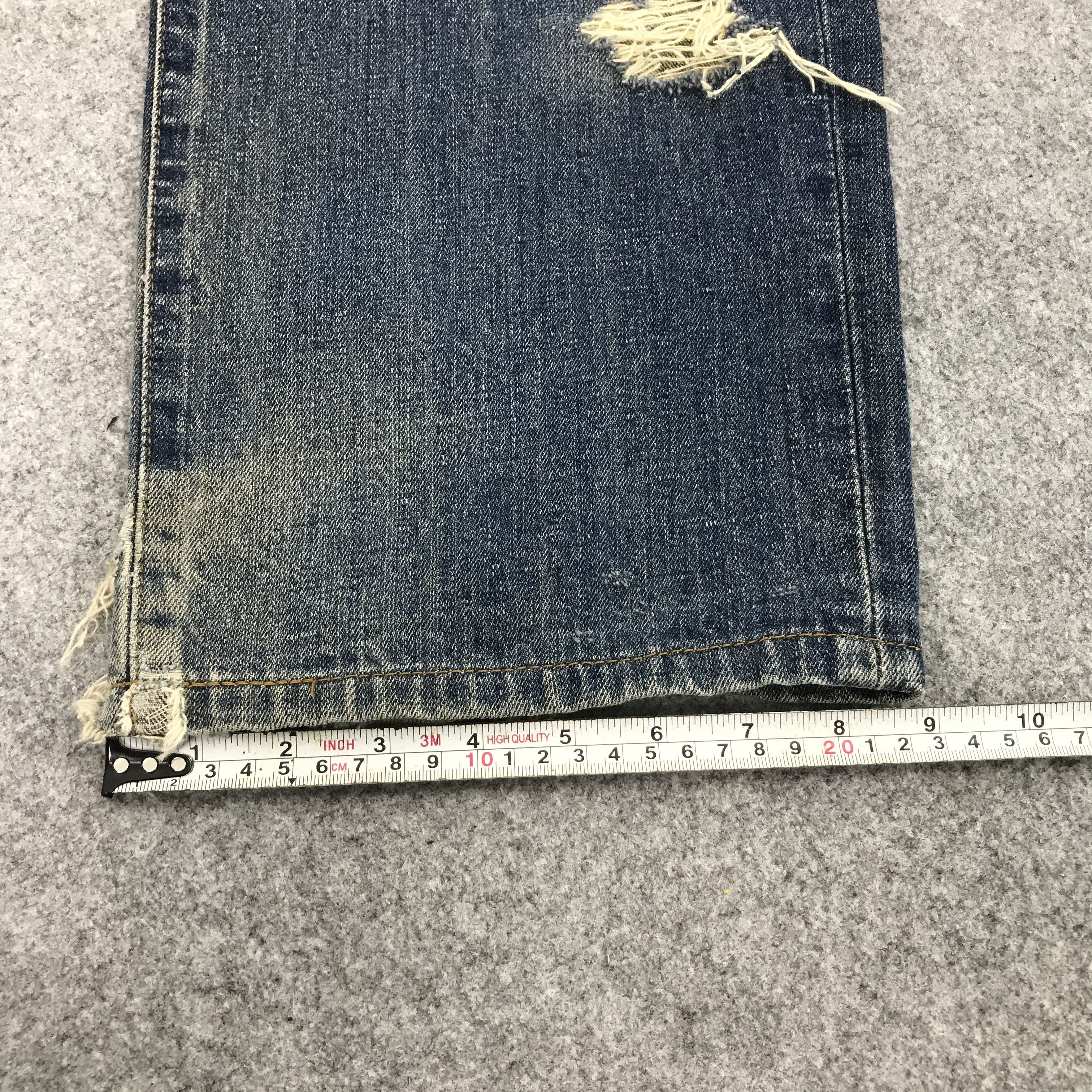 Edwin × Japanese Brand JAPAN EDWIN RIPPED DISTRESSED DENIM JEANS PANTS Size US 30 / EU 46 - 13 Thumbnail