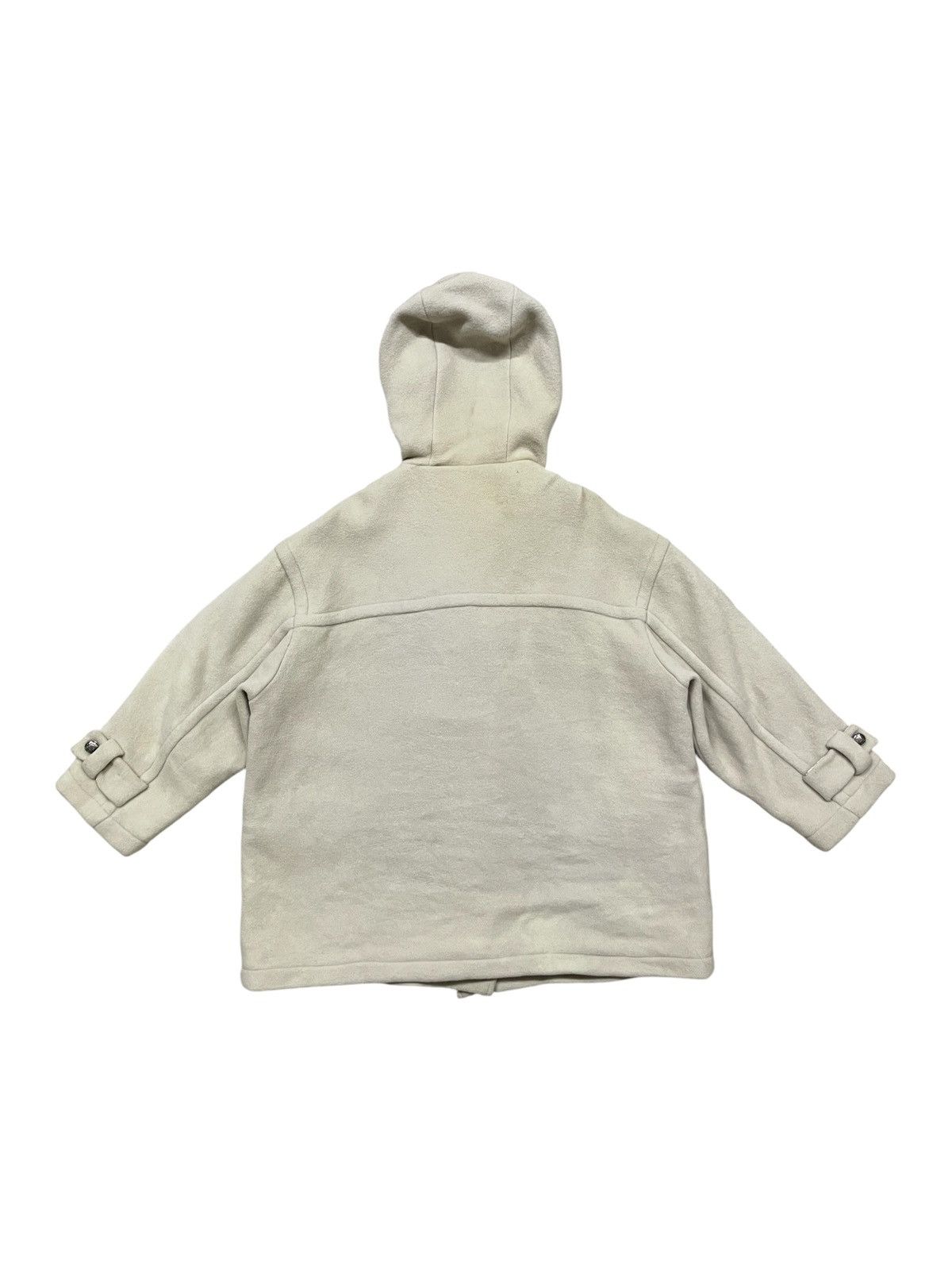 United Colors Of Benetton 1990s UNITED COLORS OF BENETTON WOOL DUFFLE HOODED COAT Size XS / US 0-2 / IT 36-38 - 2 Thumbnail