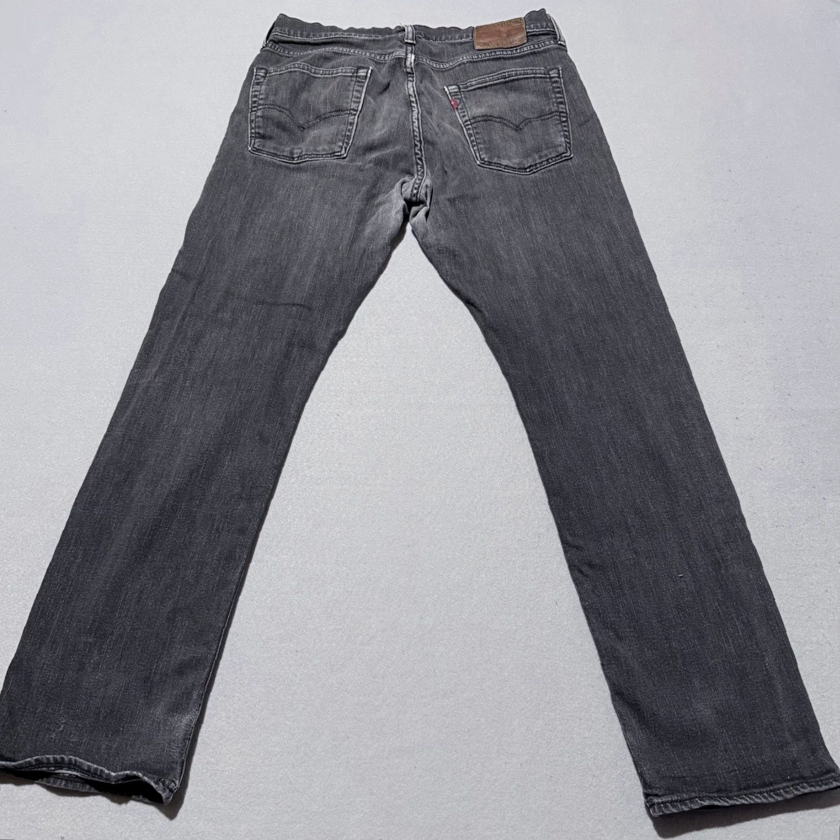 Levi's Levi's 513 Jeans Men's Gray Denim Mid Rise Zip Fly Slim Size US 33 - 2 Thumbnail