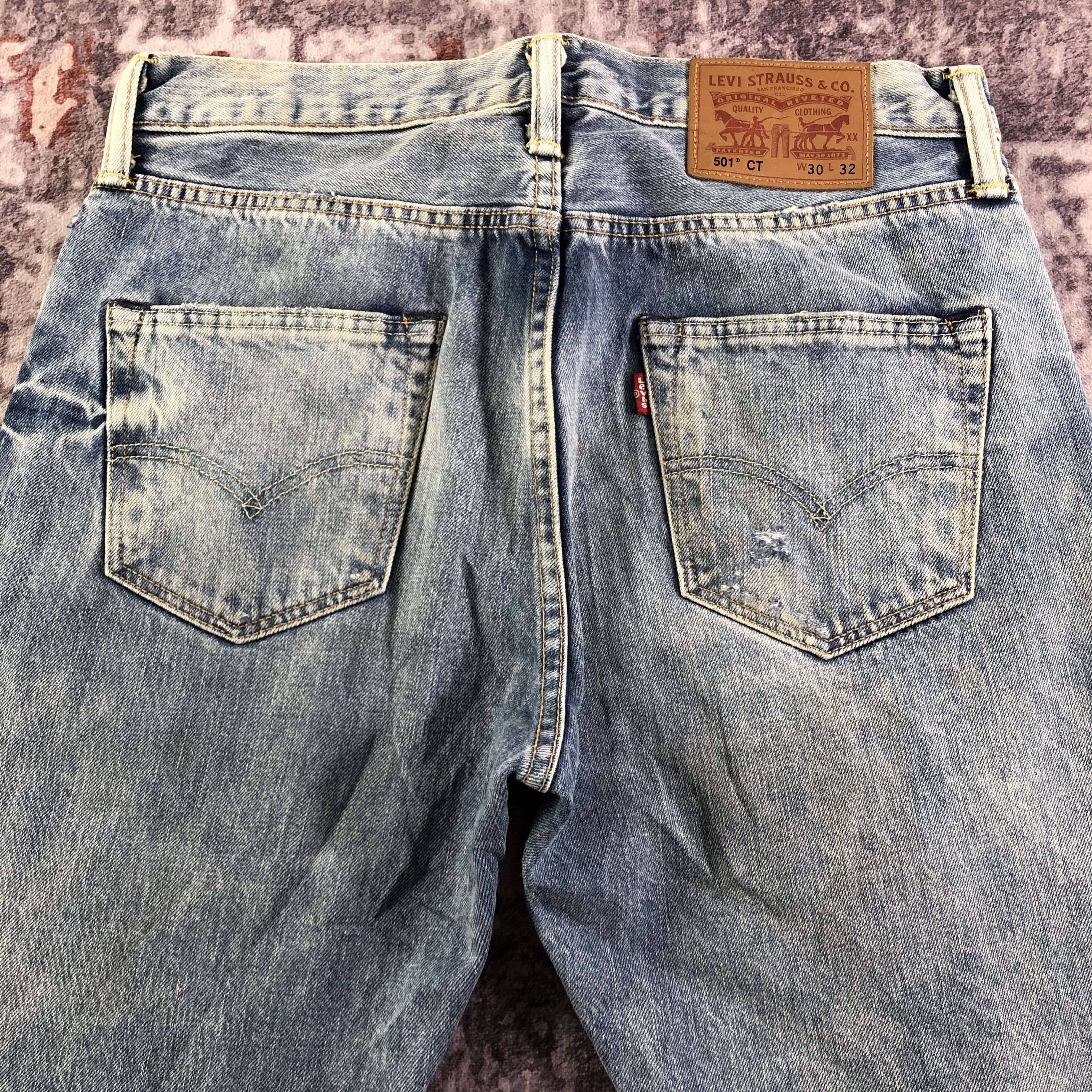 Levi's Vintage Blue Wash Levis 501 Jeans-JM3322 Size US 32 / EU 48 - 5 Thumbnail